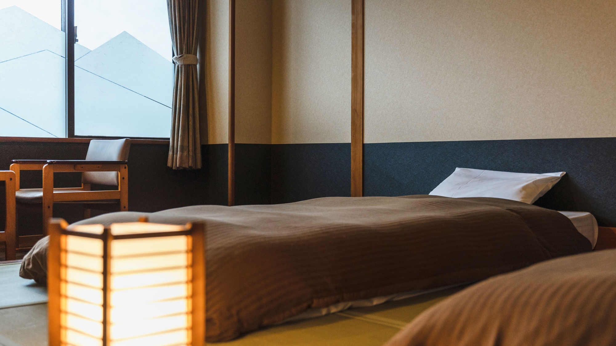 【~여행 클럽~일본식 방 침대・38㎡】 차분한 일본식 공간에서 편히 쉬다