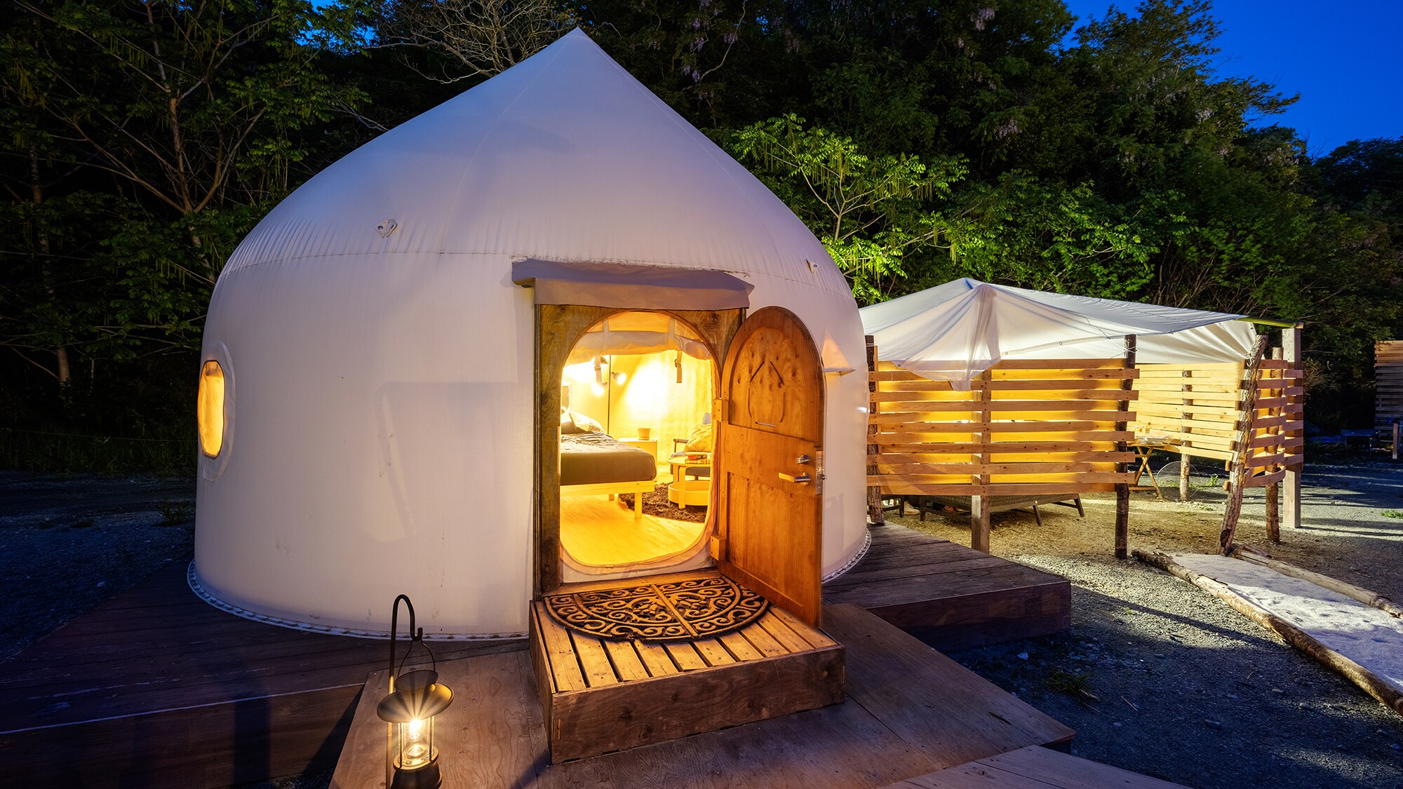 [Glamping Dome] The plump, round silhouette looks great in photos ◎