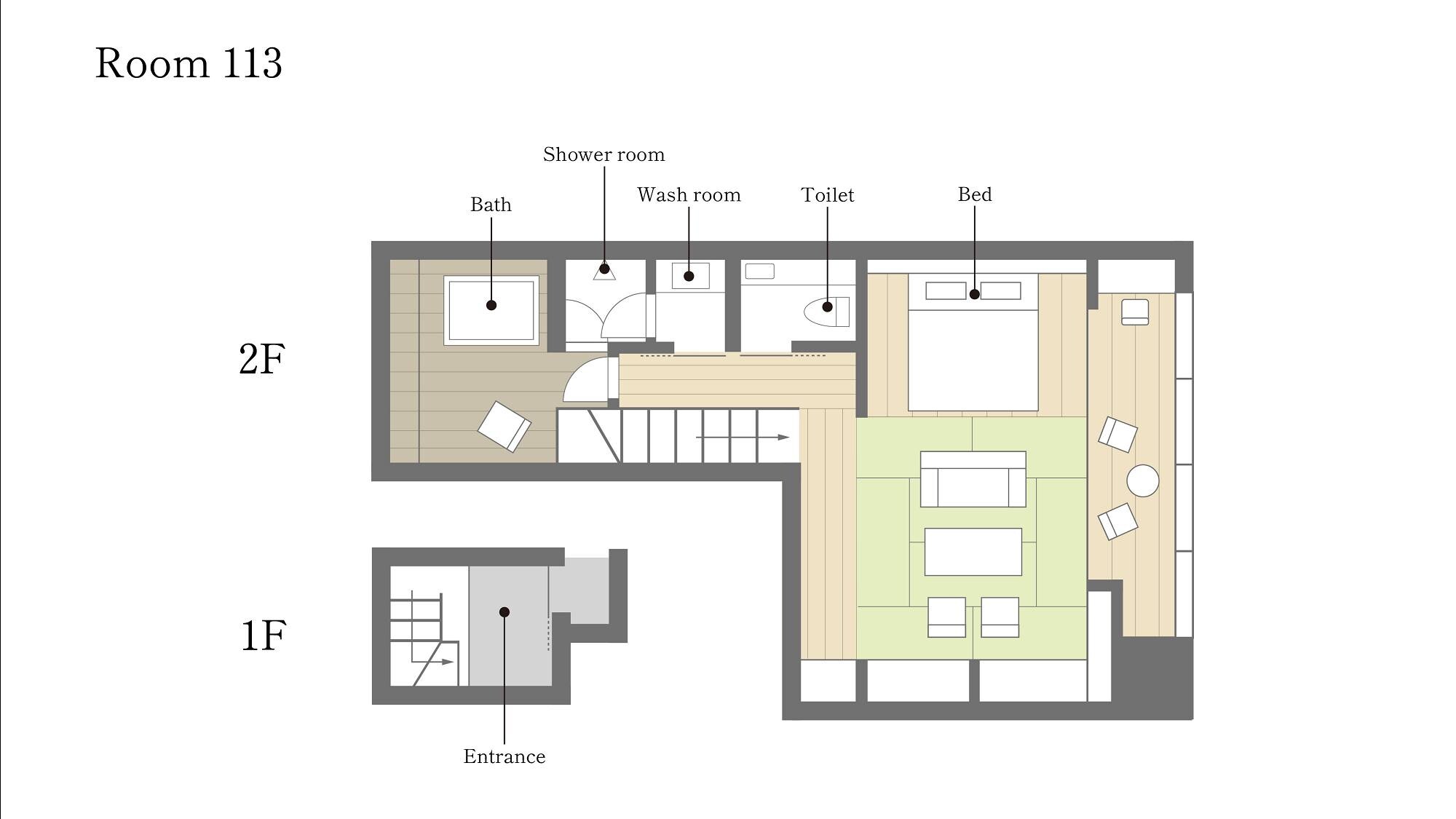 [Annex/Shimamoya] 113/Hare space on the second floor/with semi-open-air bath