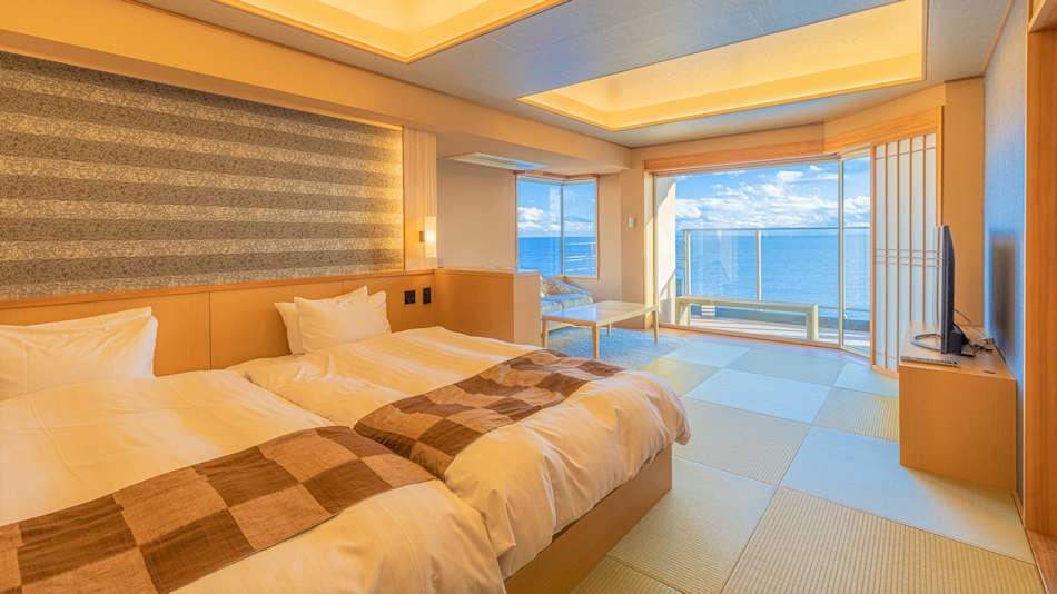 Guest room with open-air bath [Seishin]