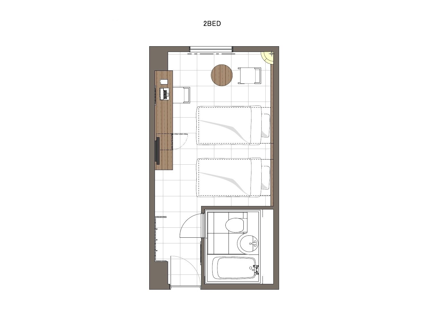 ◆Standard twin (floor plan)