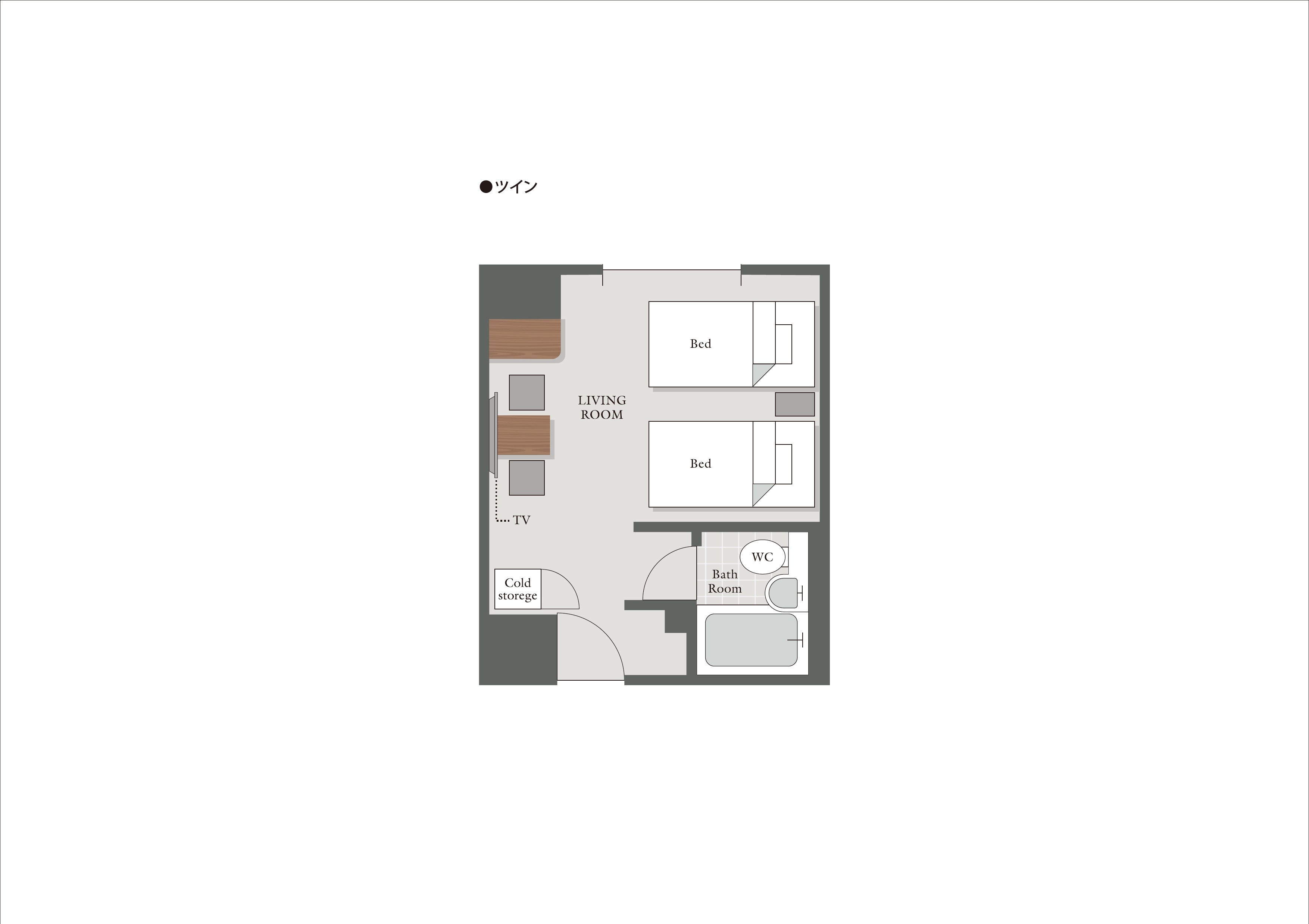 Layout: Small twin