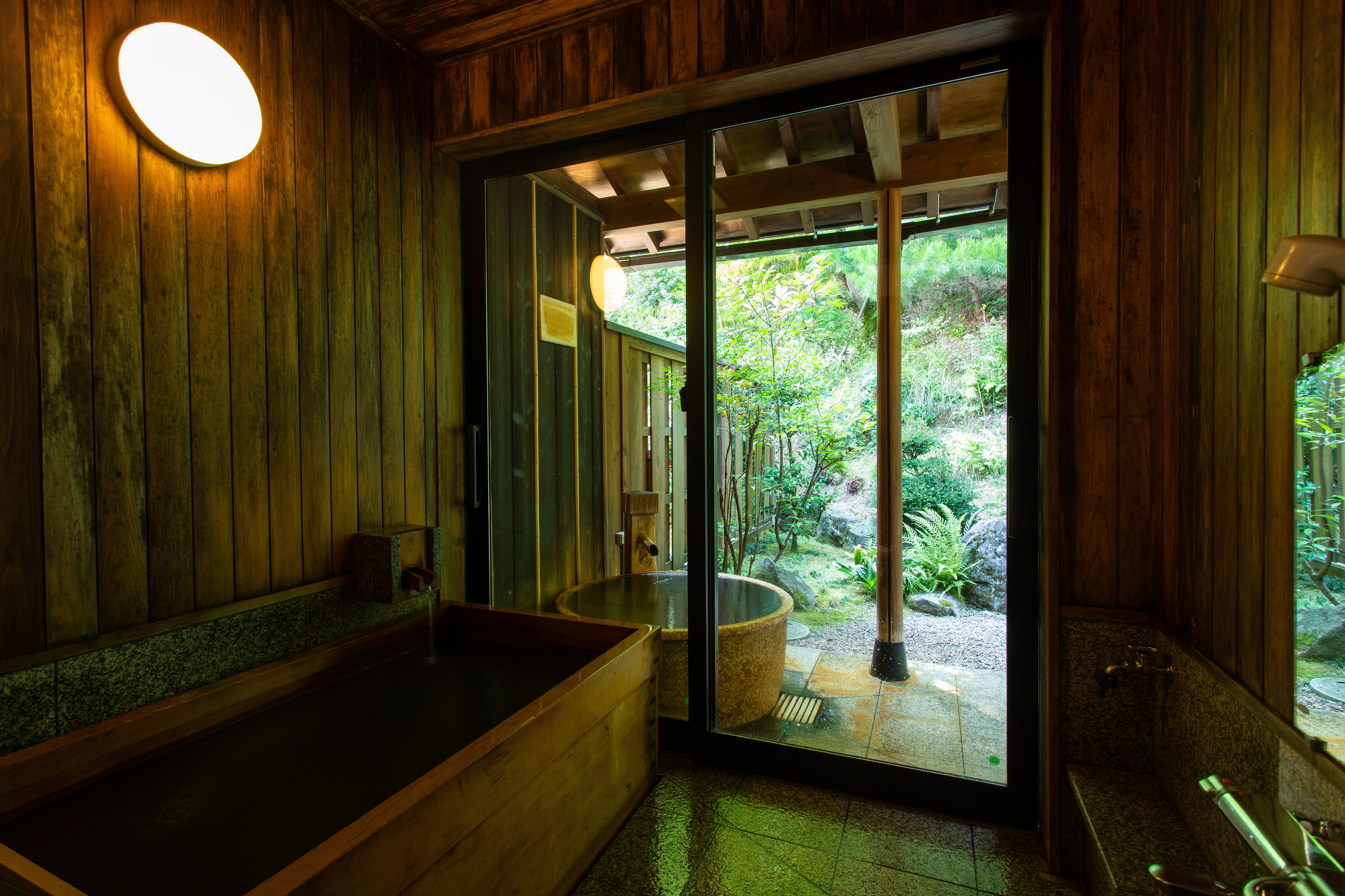 Japanese-Western style room, Shaka/Dainichi room, open-air bath