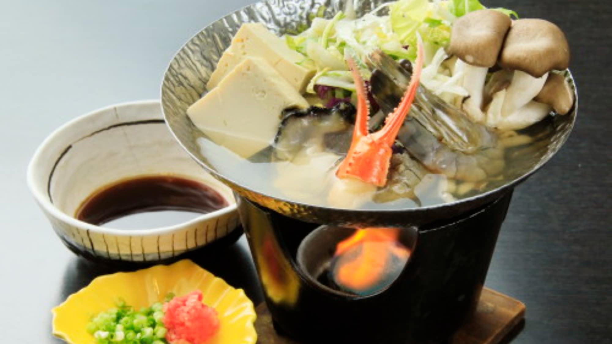 [Thực đơn Kaiseki tiêu chuẩn] Chọn món chính: Lẩu hải sản (Ví dụ)