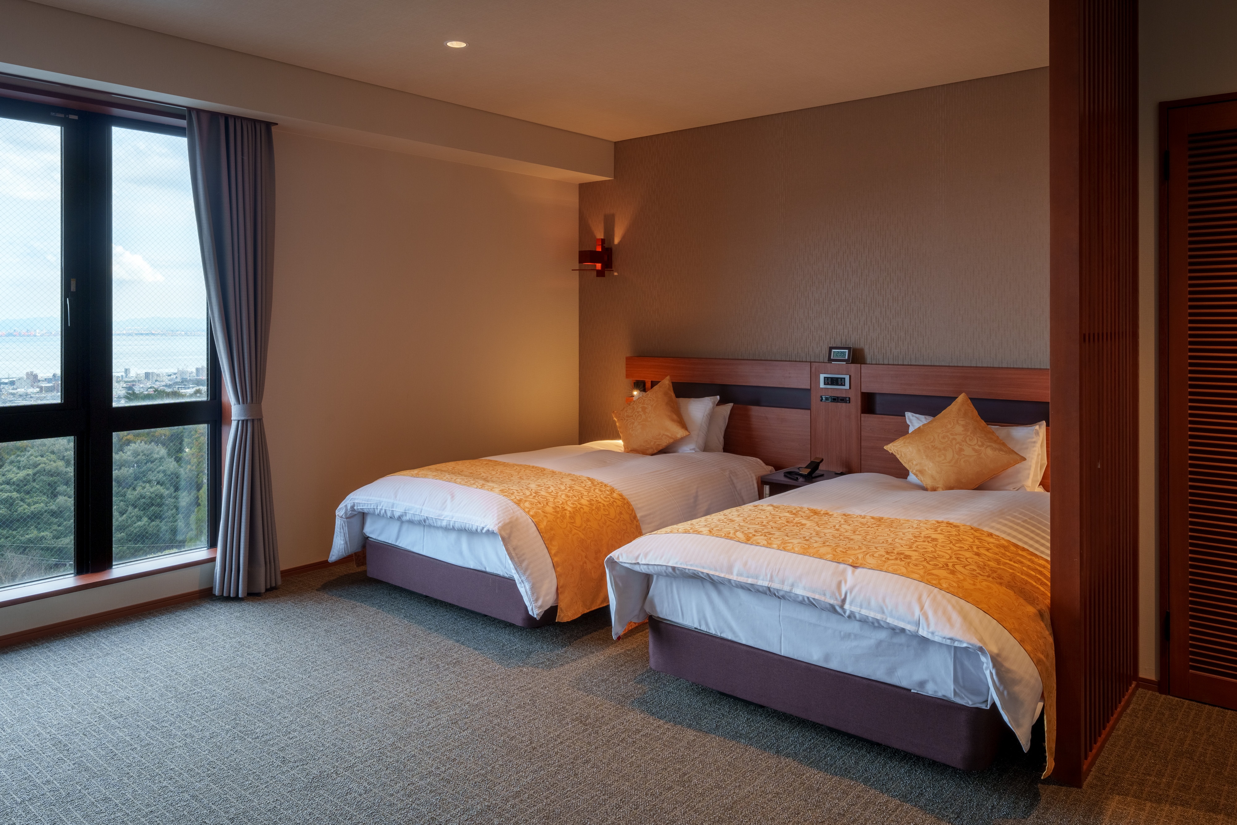 Pemandangan Teluk Beppu [Kamar superior 40㎡] dengan kamar mandi