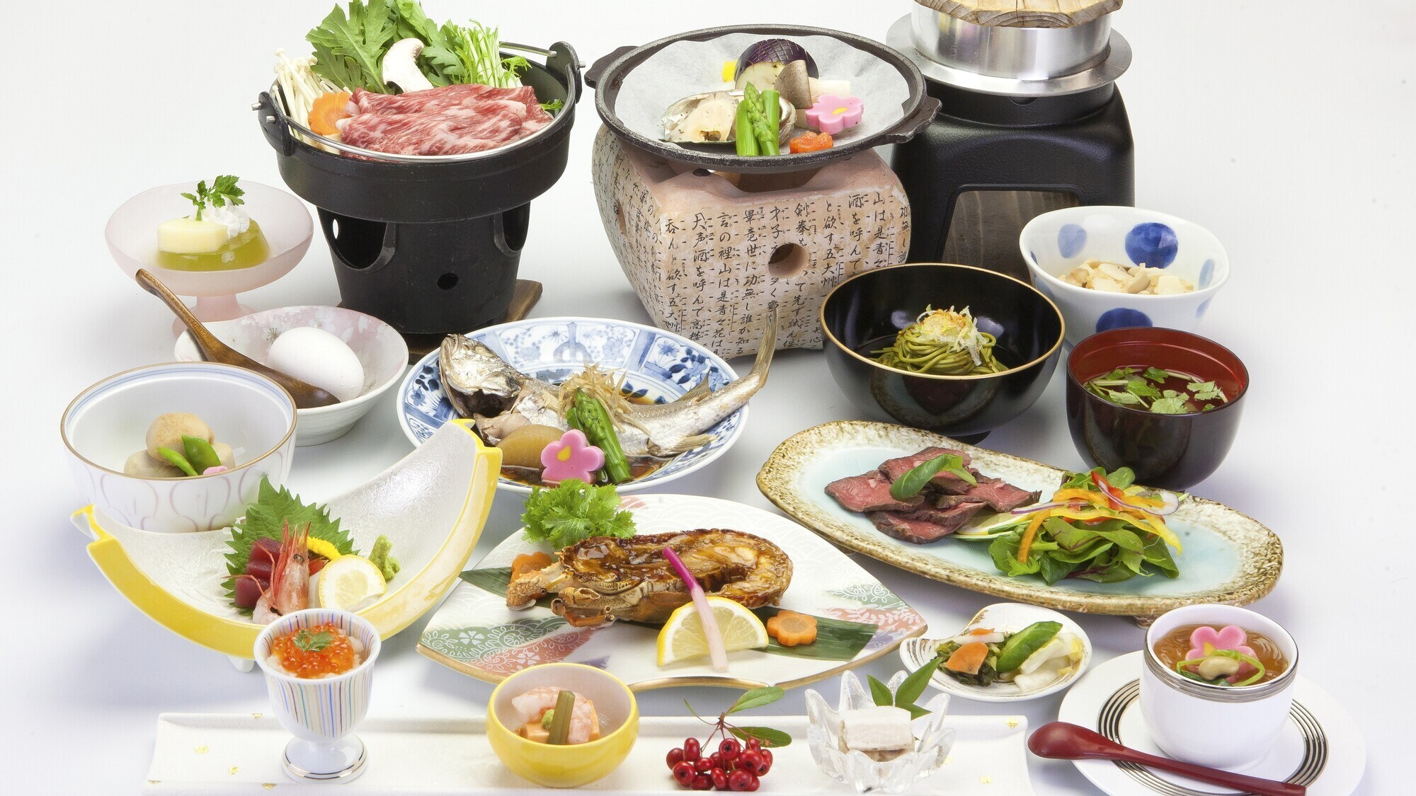 [Ushu Kaiseki] Enjoy a luxurious kaiseki meal featuring a colorful array of seasonal vegetables