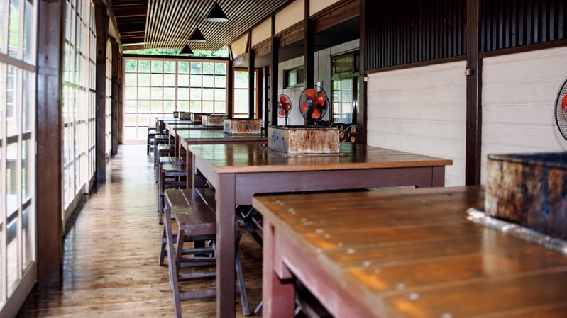 Main building BBQ terrace