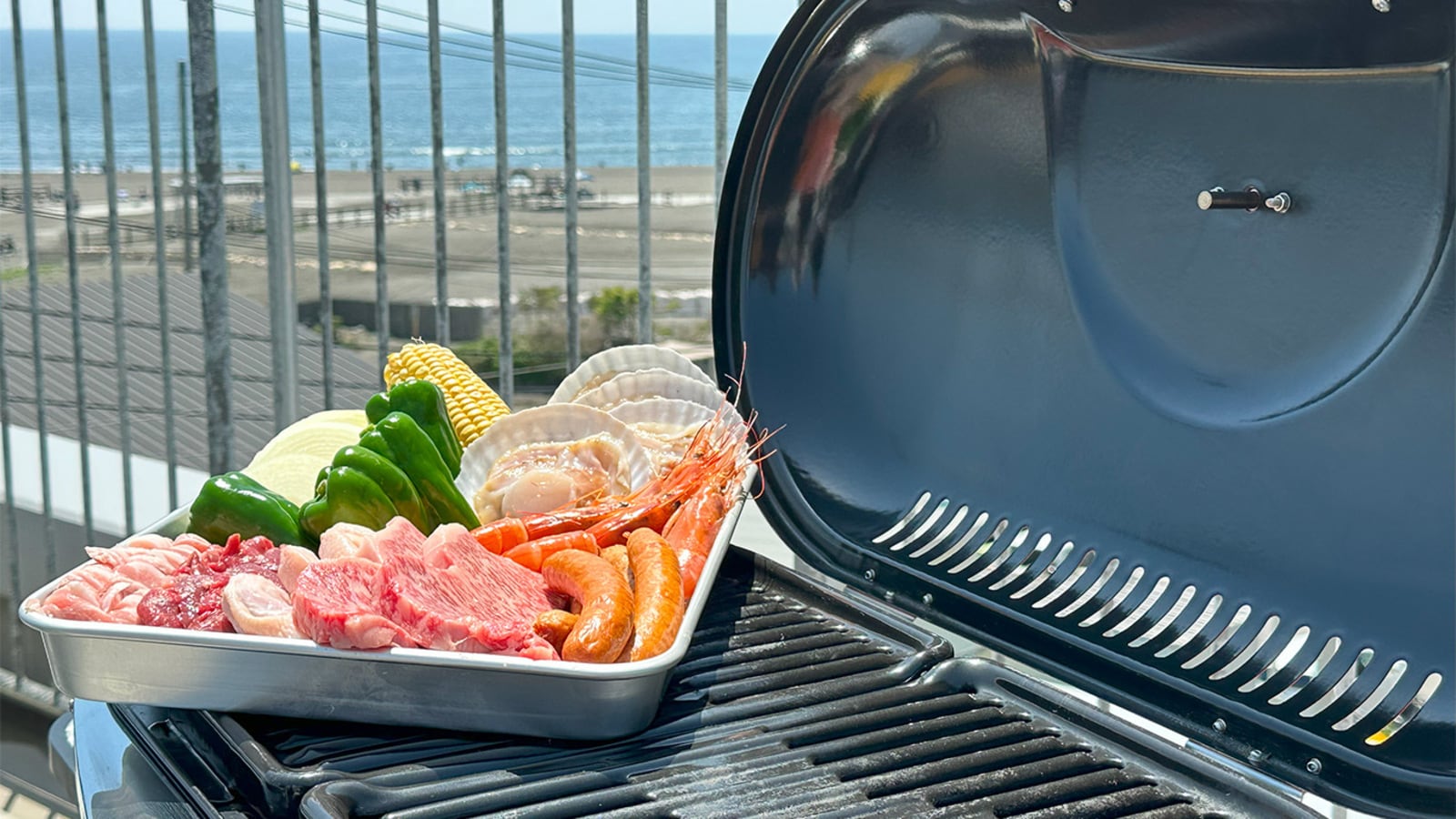 BBQ party under the blue sky