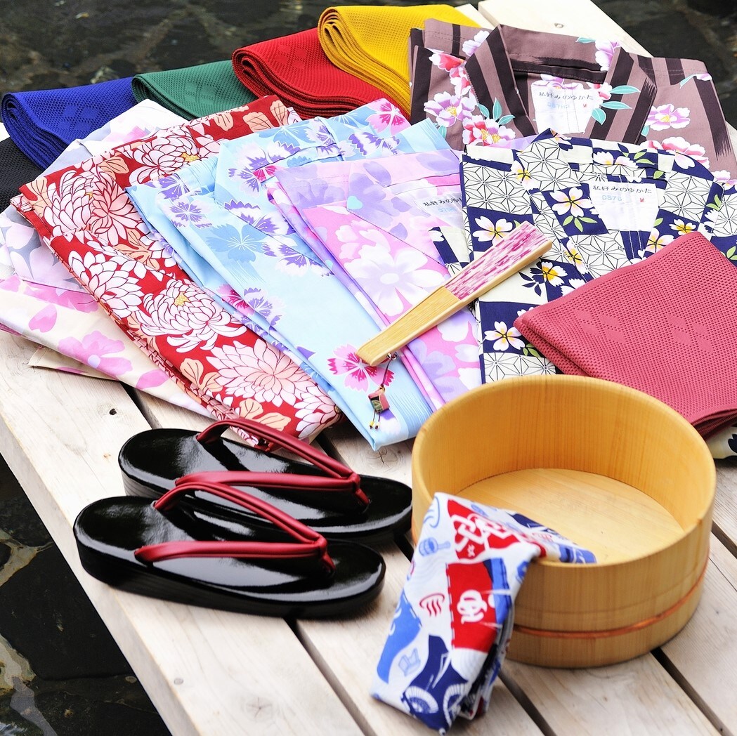 Colored yukata