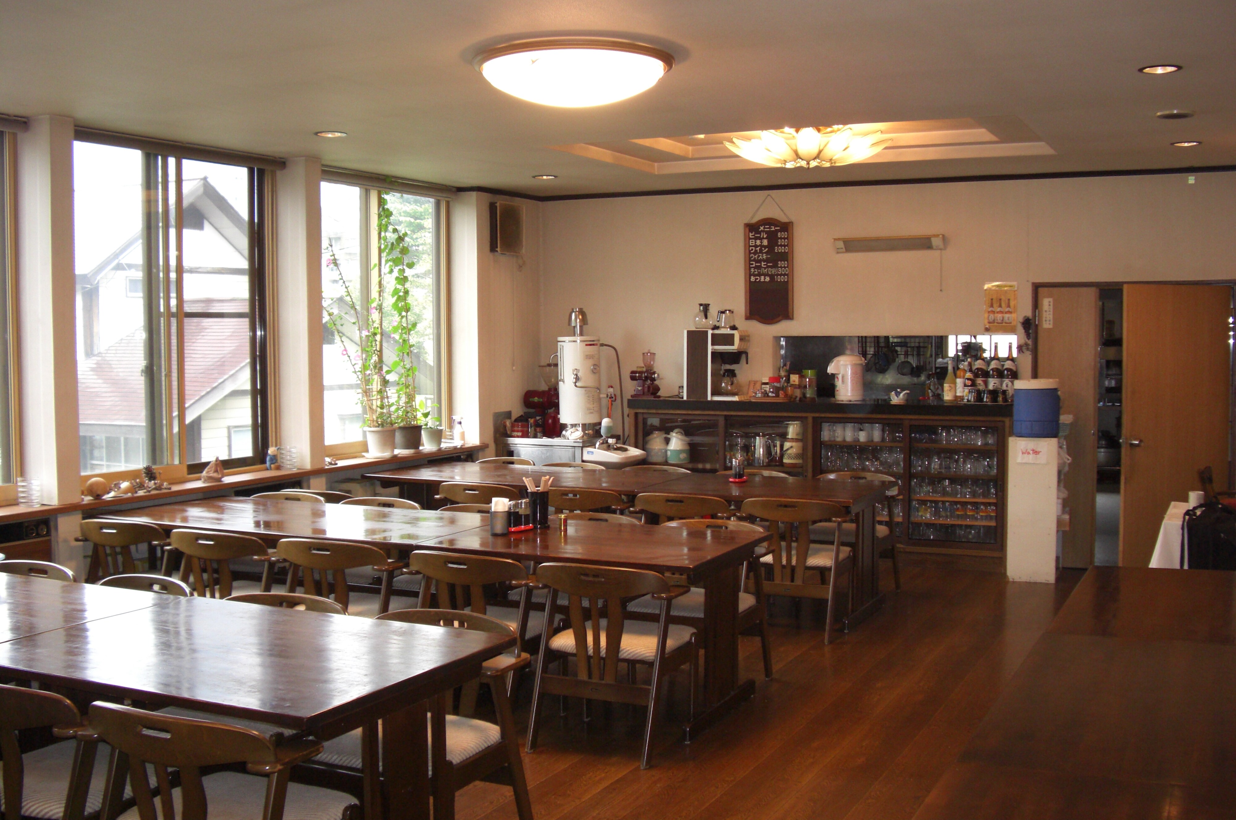 Inside the building