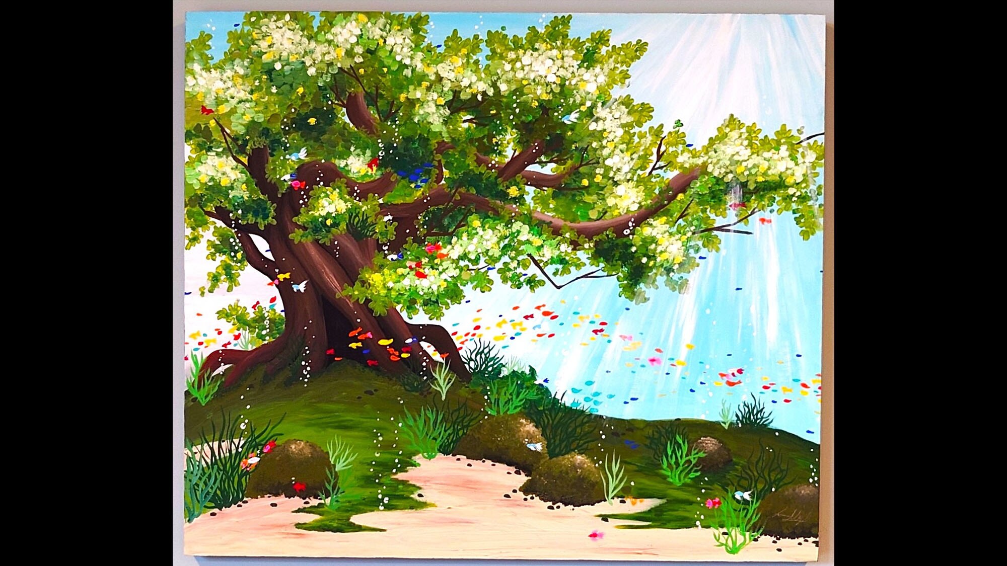 [Inside the museum] You can enjoy the artwork of picture book author Mizuki Kanda, who is from Onagawa Town.