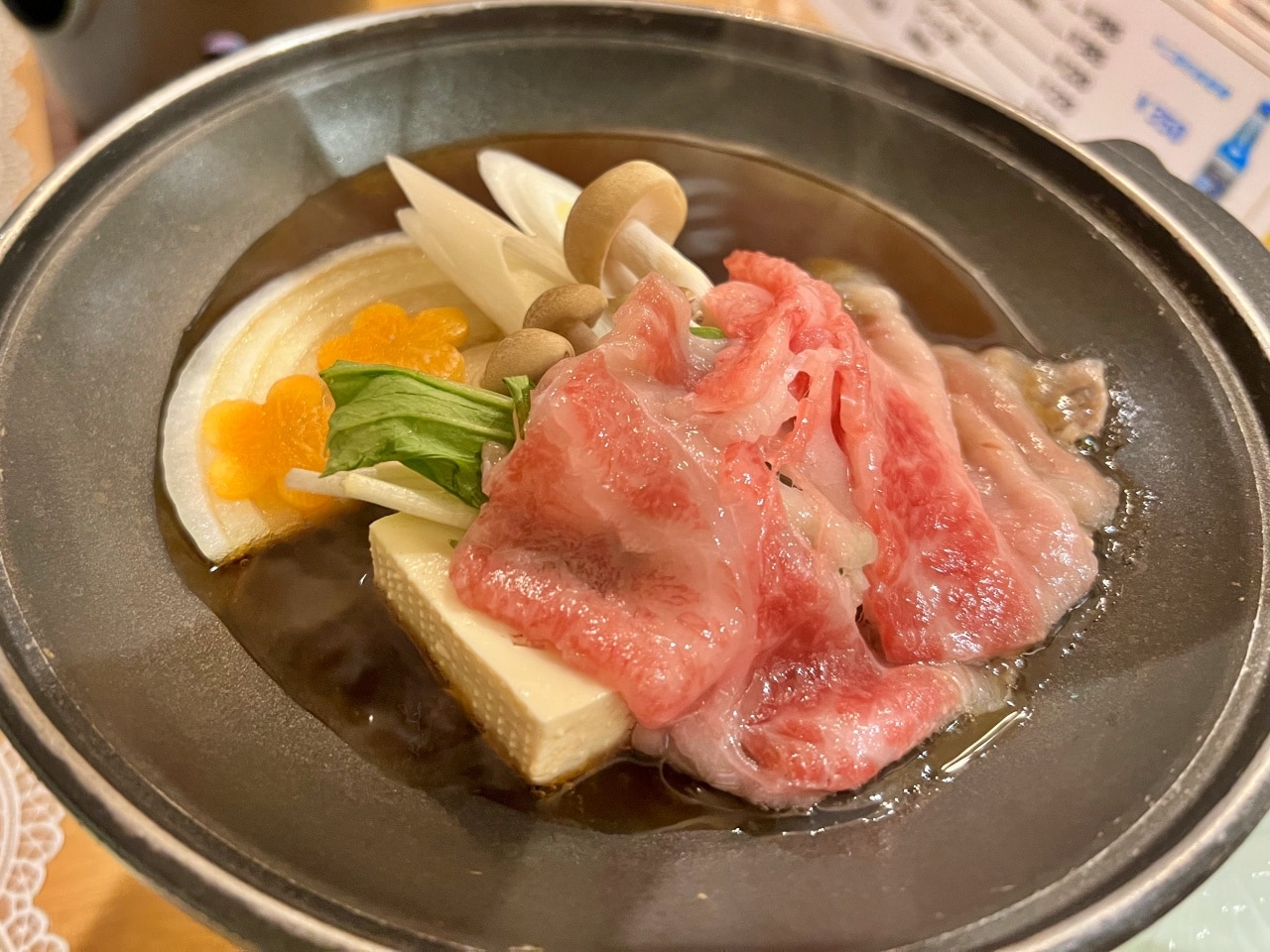 Japanese Black Fukaura Beef Sukiyaki