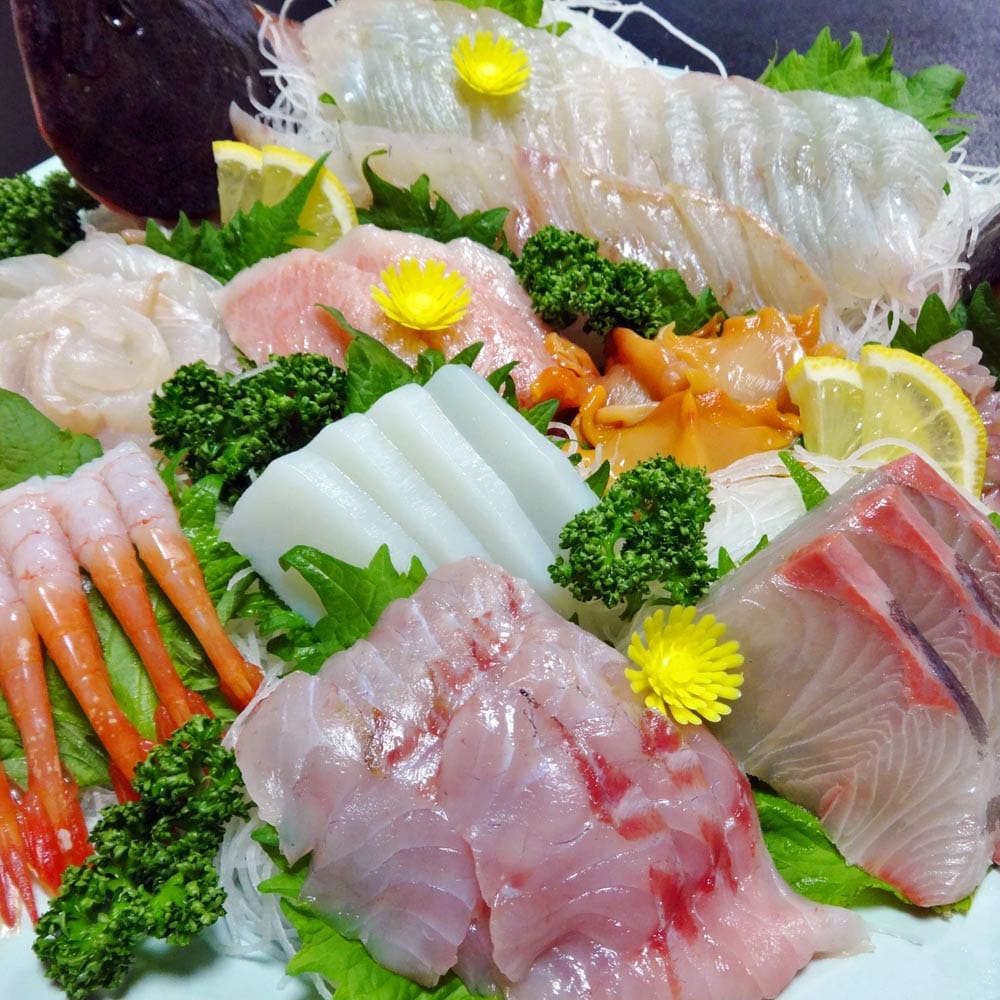 Assorted seasonal fish **