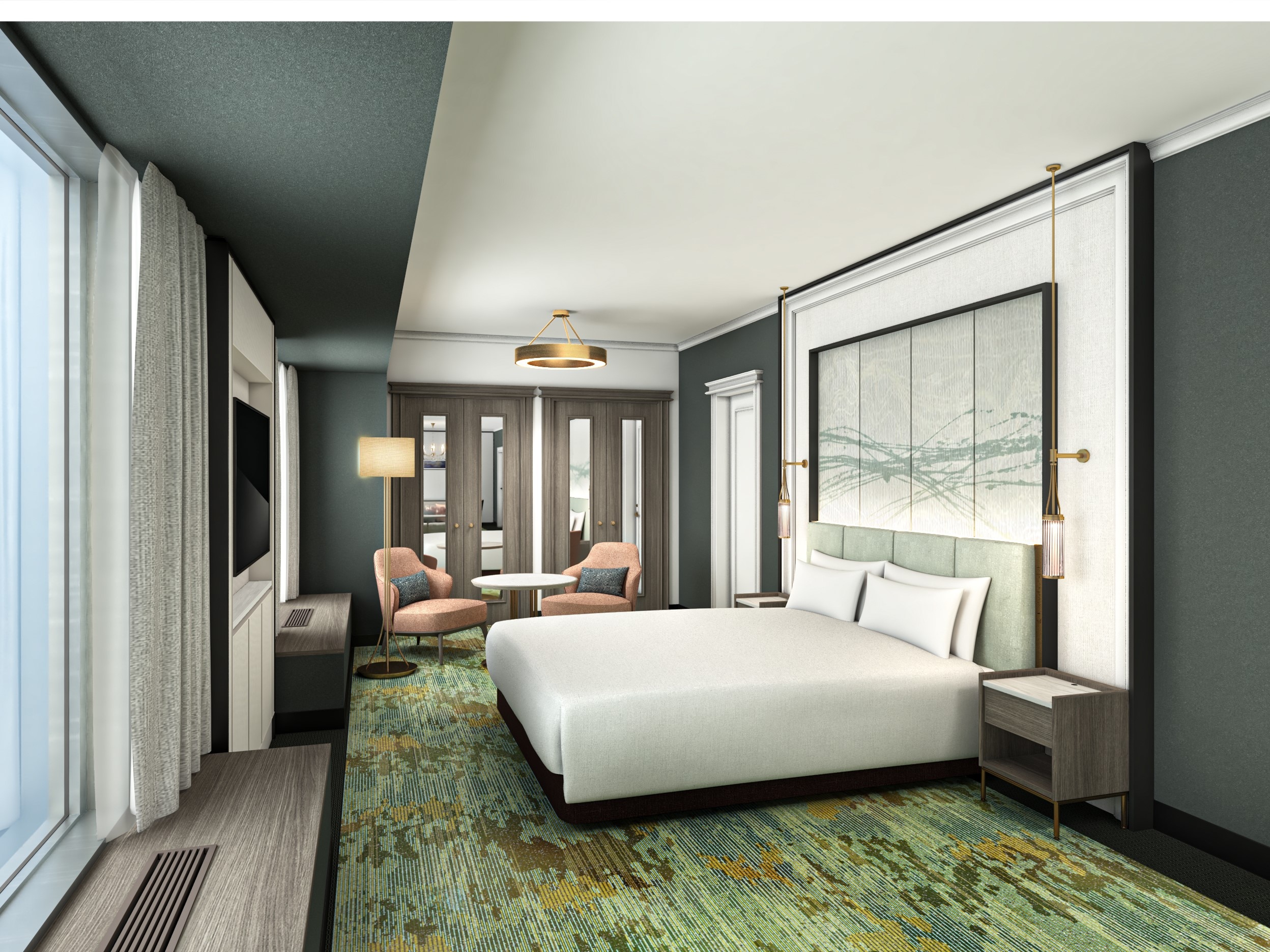 1 King 1 Bedroom Suite with Kitchen and Lounge Access