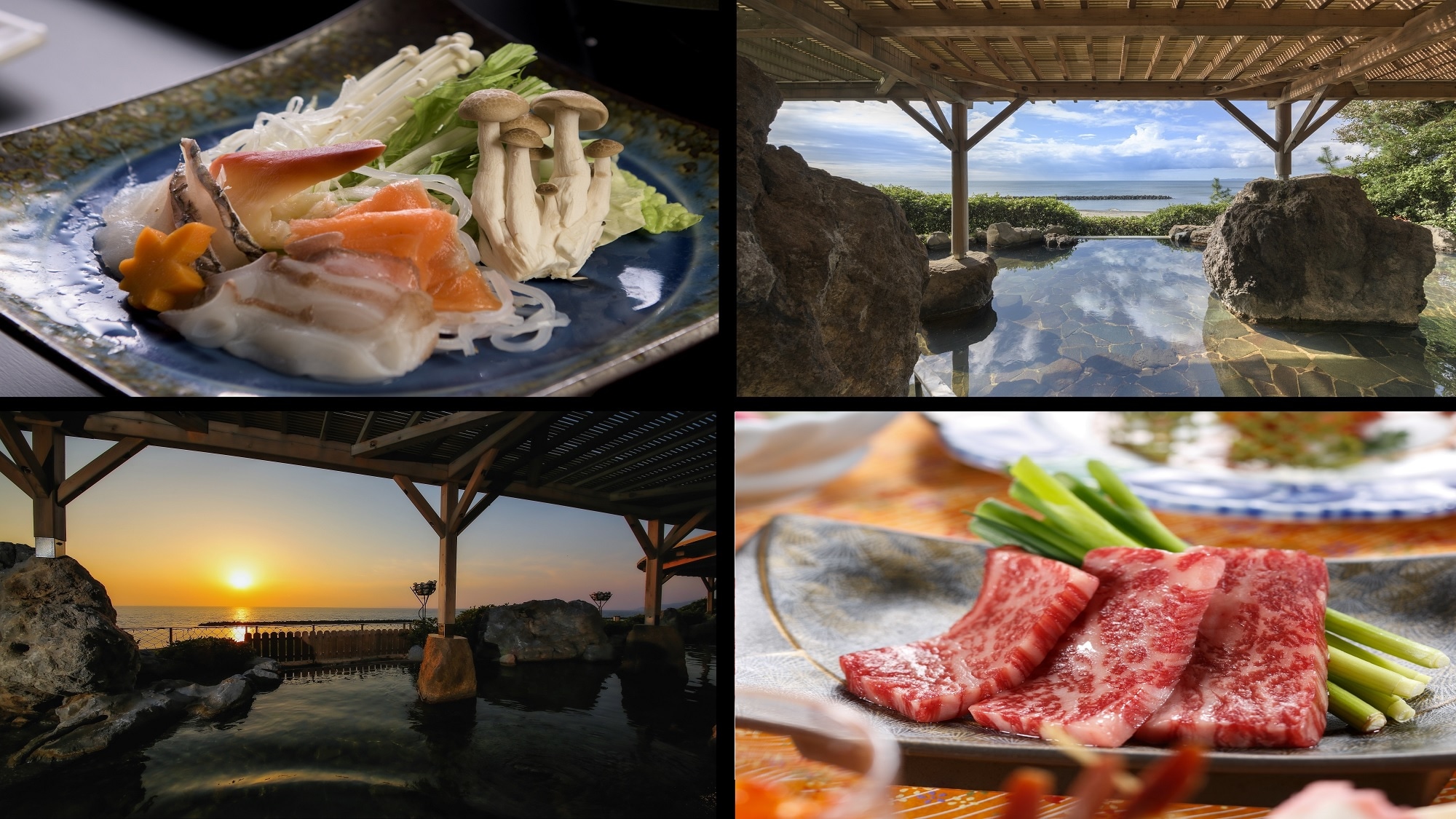2 loại Lẩu: teppanyaki bò Murakami & shabu cua hải sản