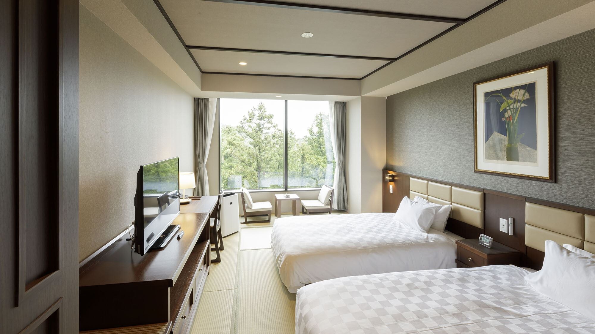 Standard [Japanese-style room twin] A comfortable room that combines the convenience of a Western-style room with the calmness of a Japanese-style room.