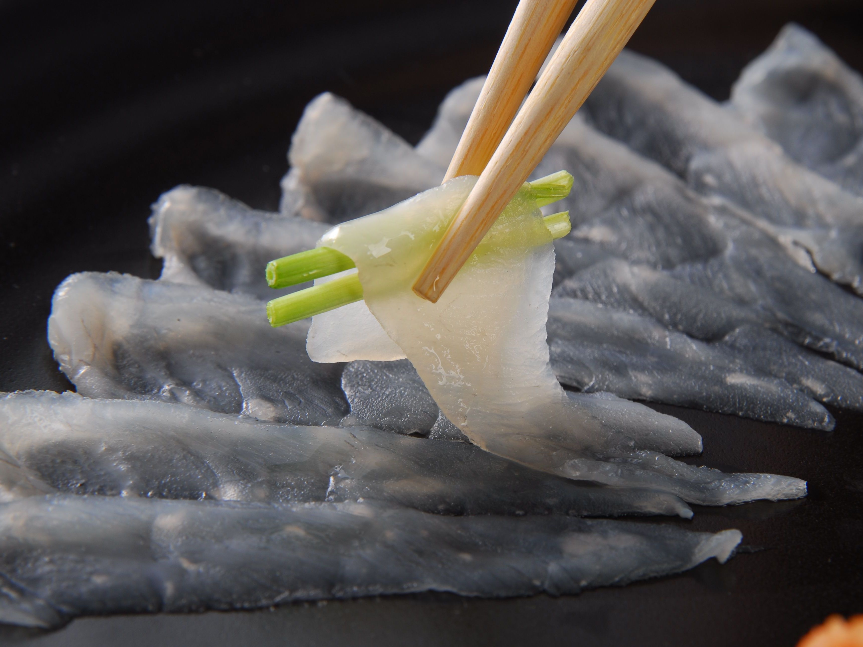Choose your main dish! 30 pieces of fugu sashimi