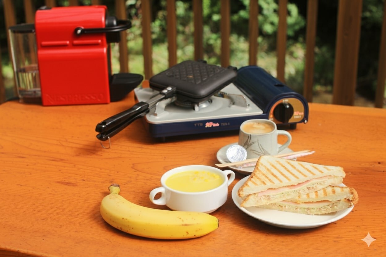 Hot sandwich breakfast