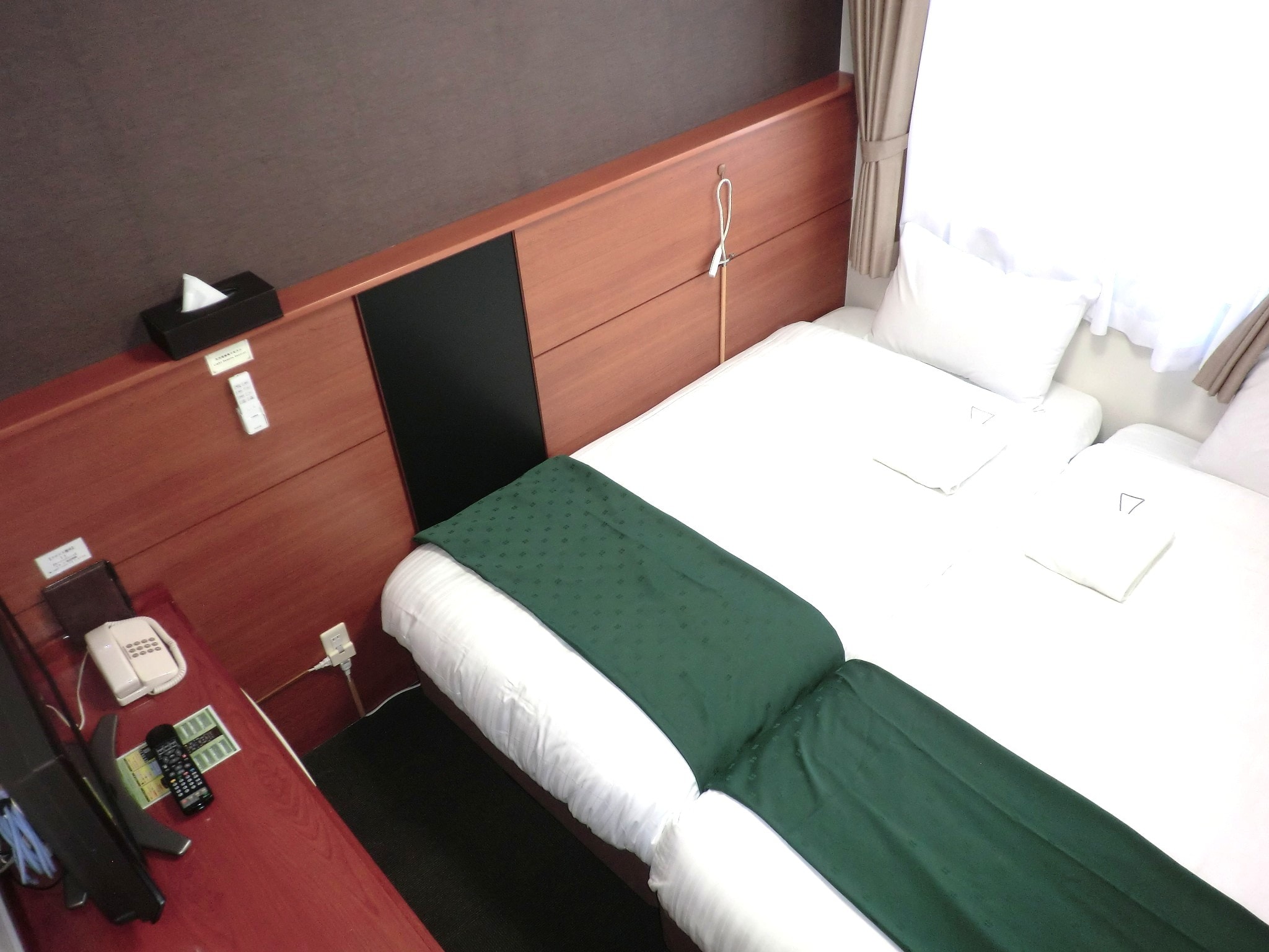 ห้องเตียงคู่ขนาดกะทัดรัด