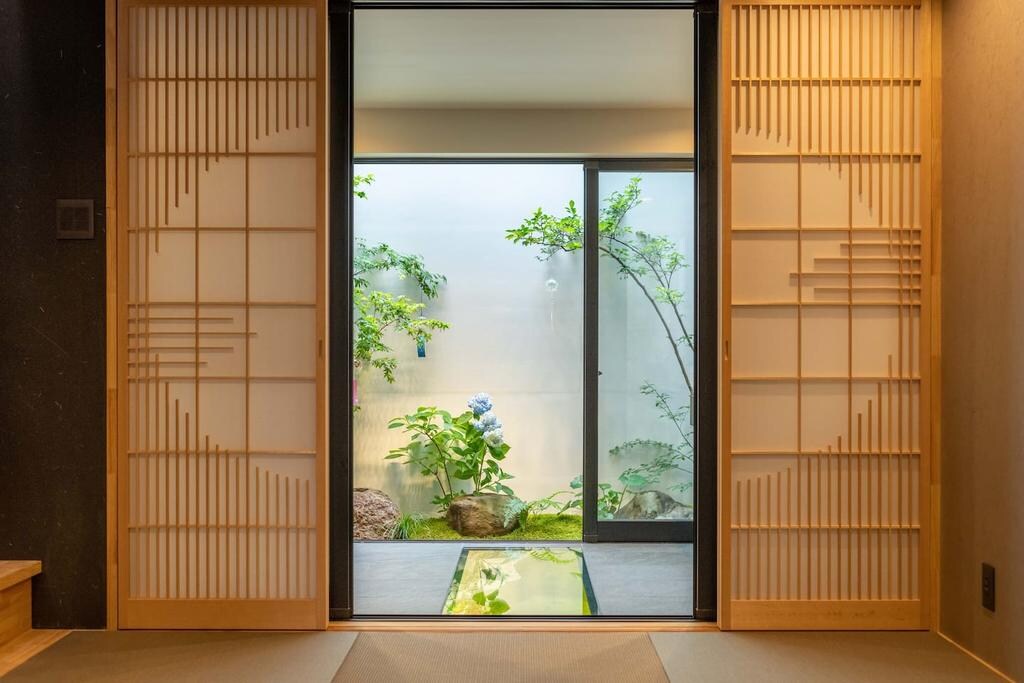 Inside the building