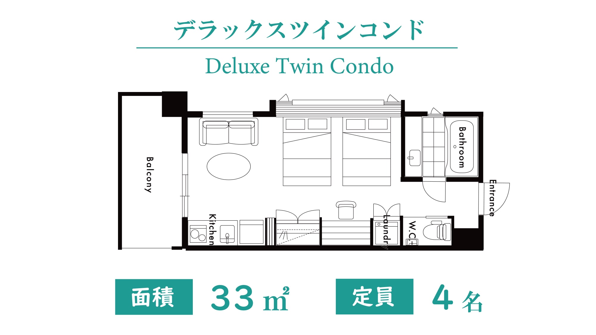 deluxe twin condo