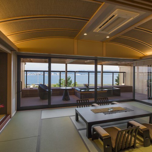 【禁煙】設計樓層MINAMO日西合璧房間201帶無障礙露天浴池