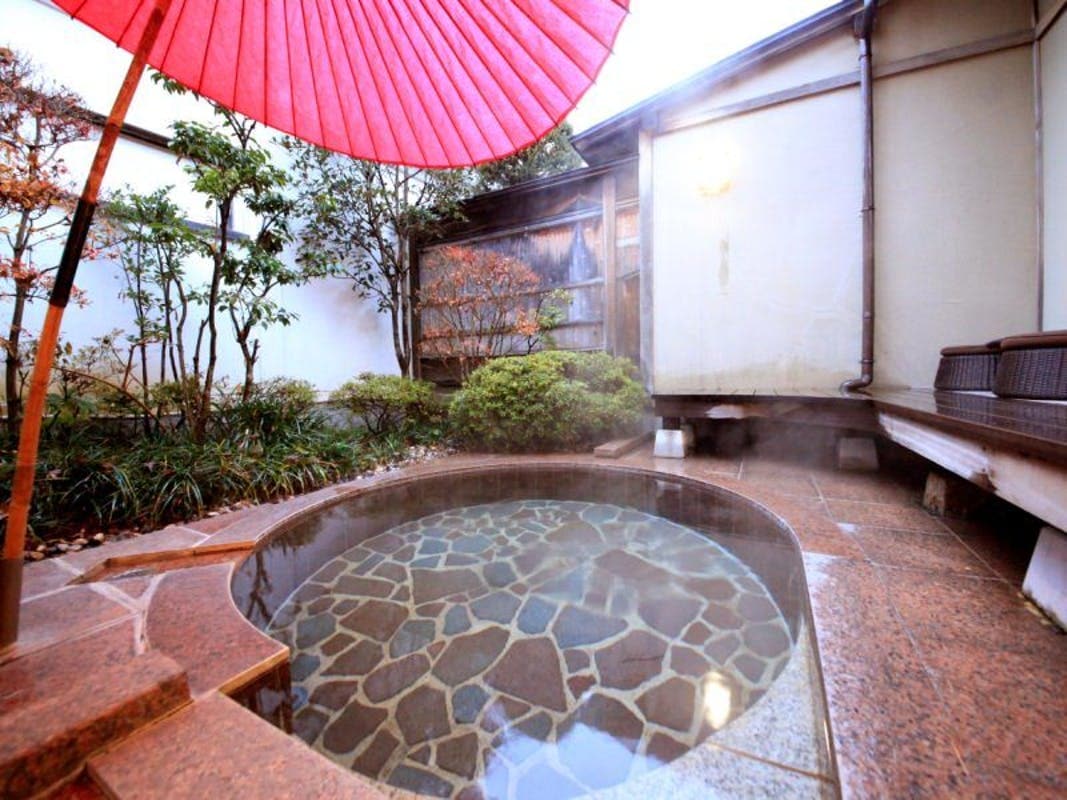 Guest room with open-air bath Yumeden Japanese and Western room Twin
