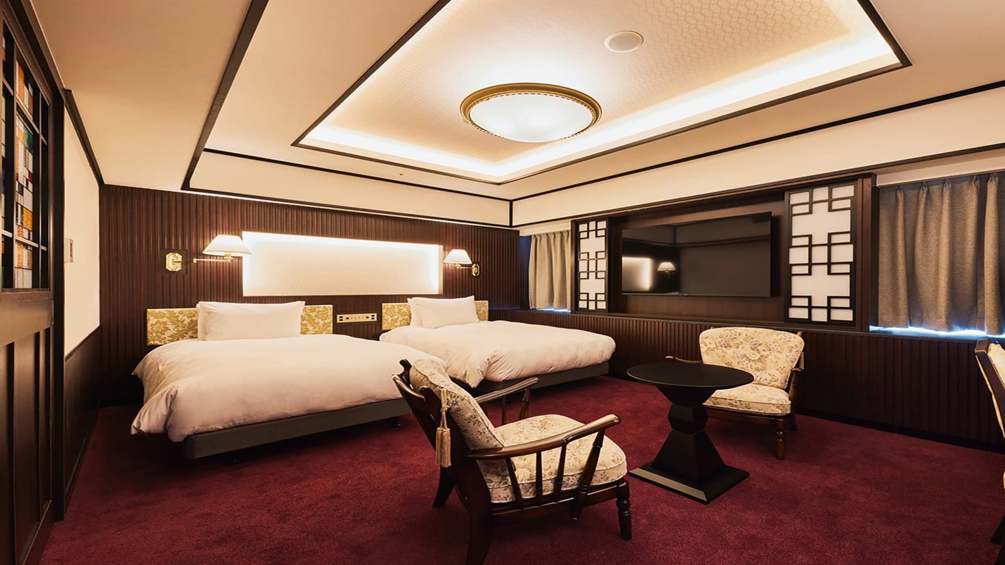 Kapitan Twin Room◇32㎡◇Bed width 120cm x 2