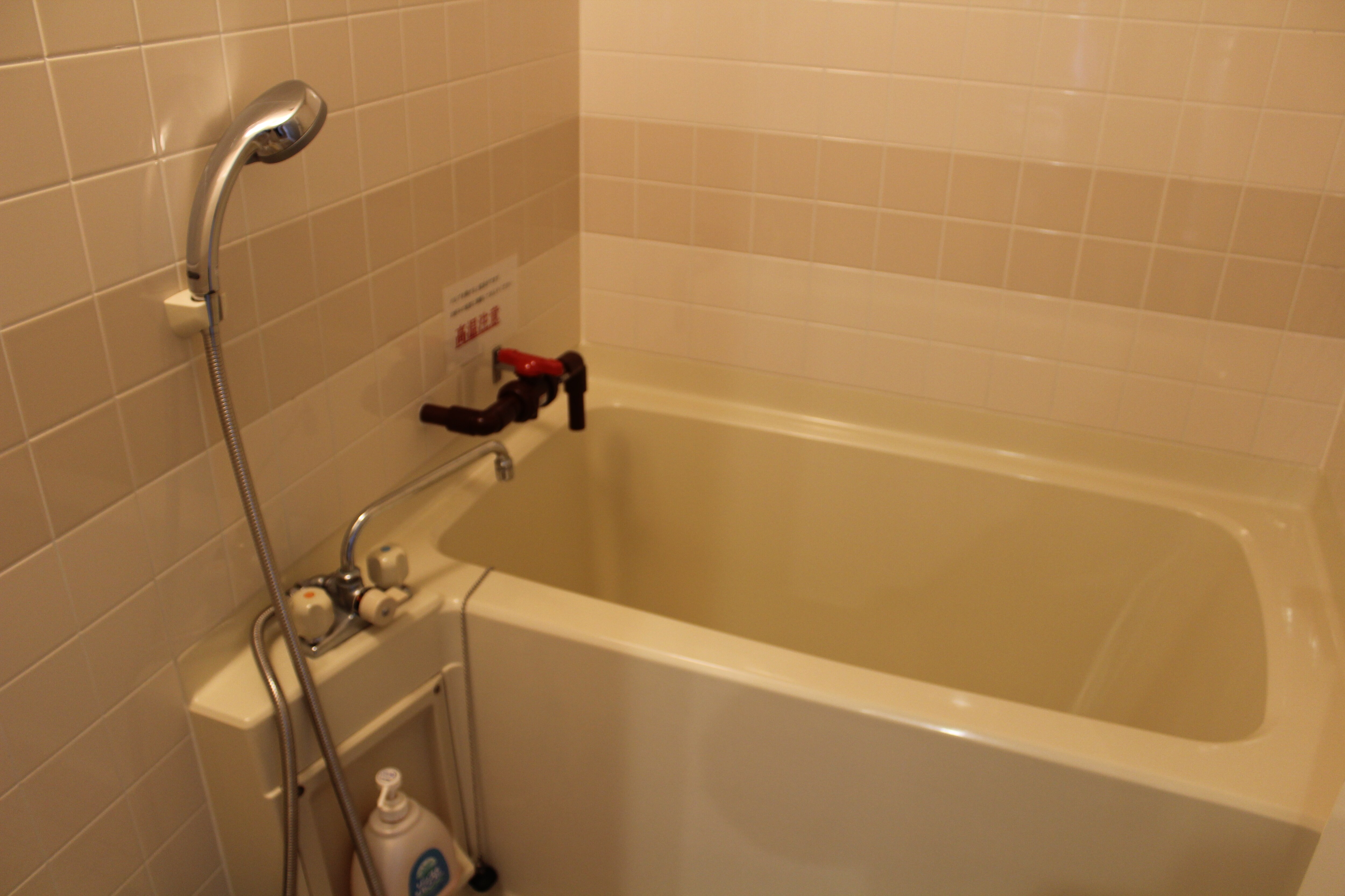 Western-style twin room with unit bath and indoor hot spring bath