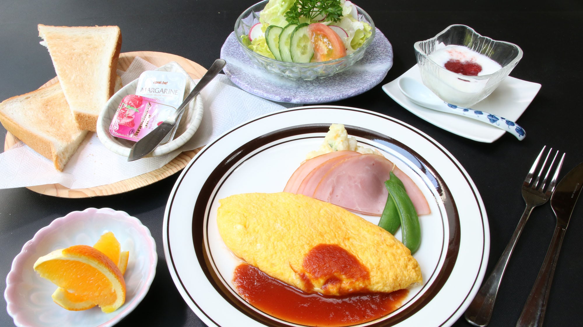 [西式早餐示例]