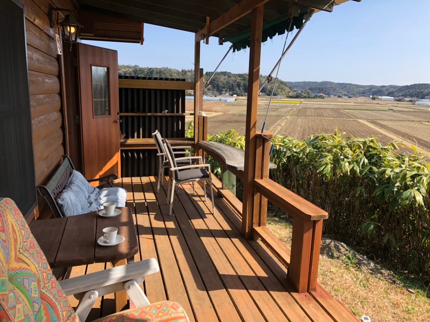 Wood deck