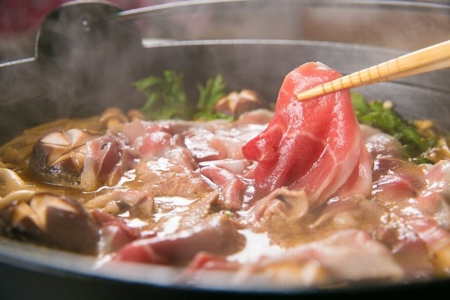 Mid-November to mid-March Wild boar hotpot