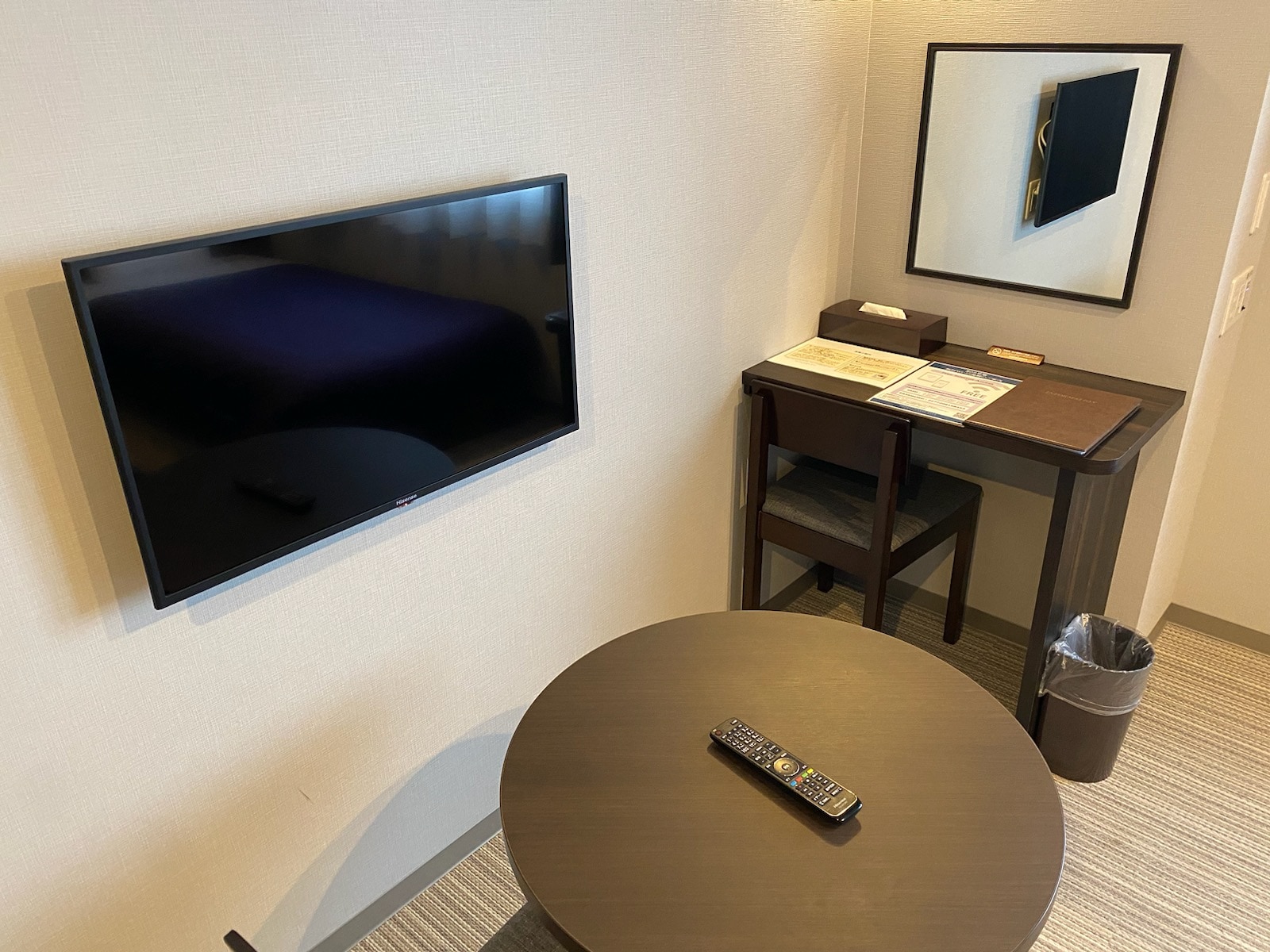 Small twin with desk