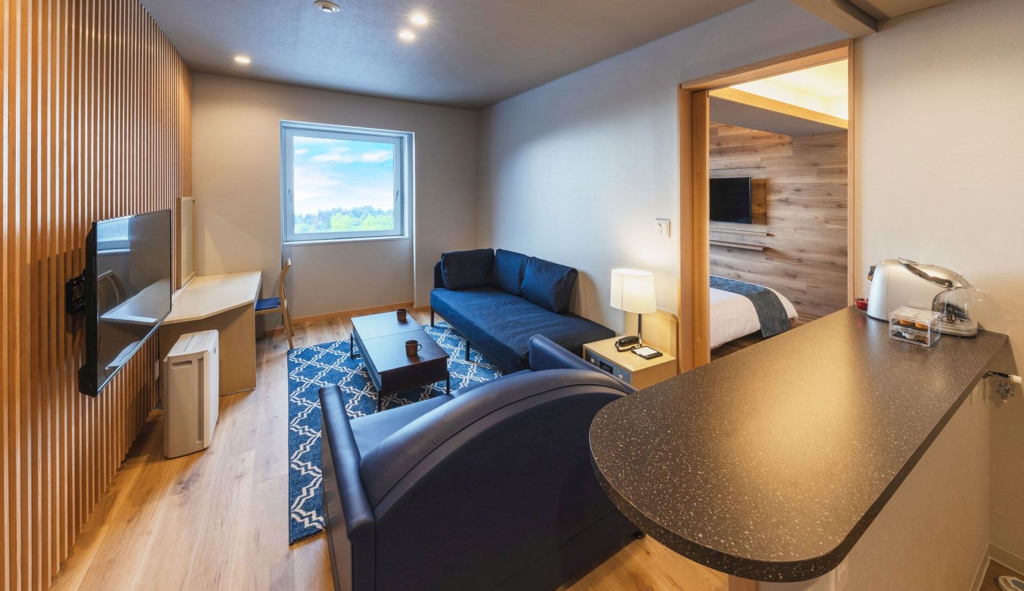 [Residential Suite] 50 sqm bedroom with living room.