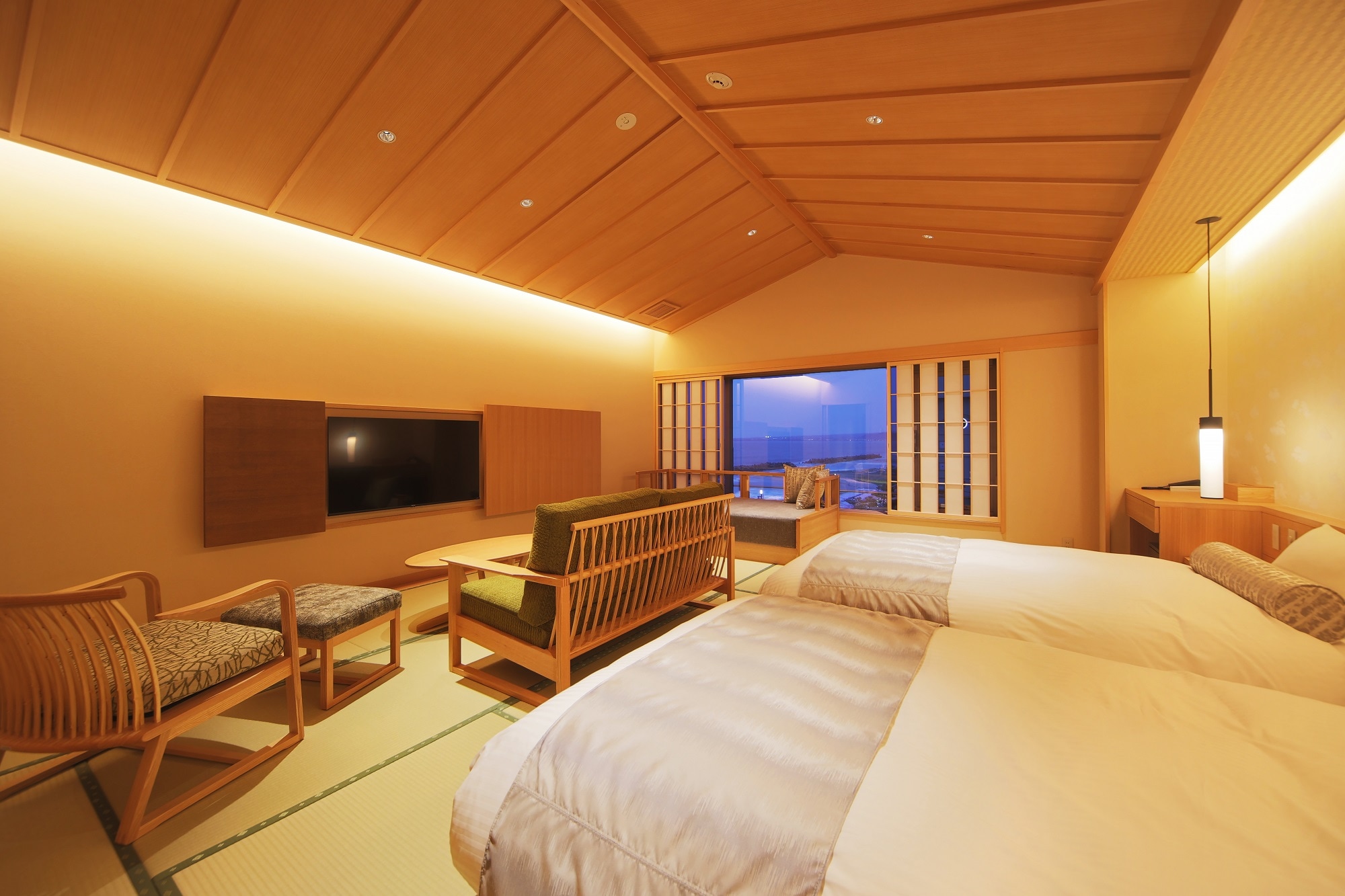 雙床現代日式房: 客房
