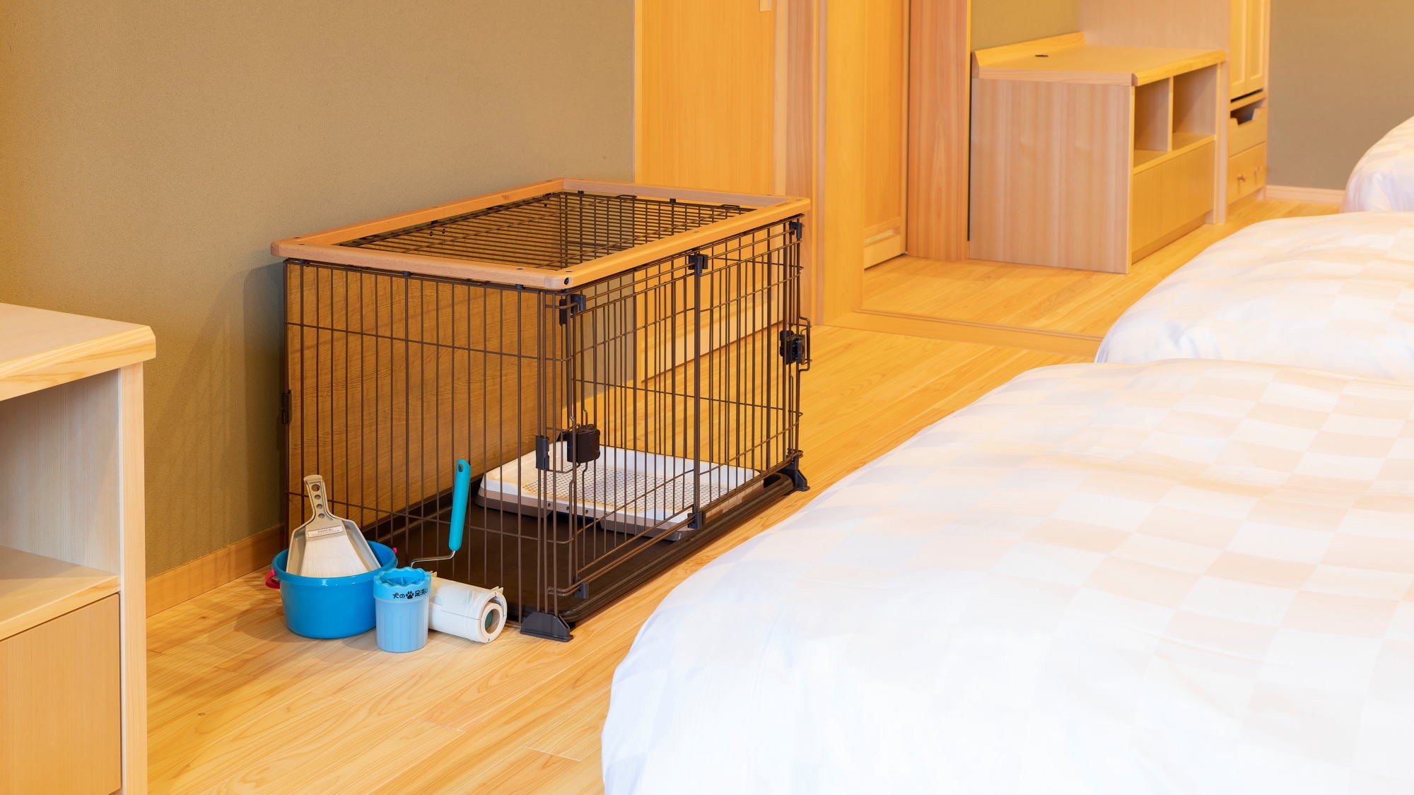 [Guest room for dogs] <With open-air bath> Western-style room & Western-style twin room "Miyabi"