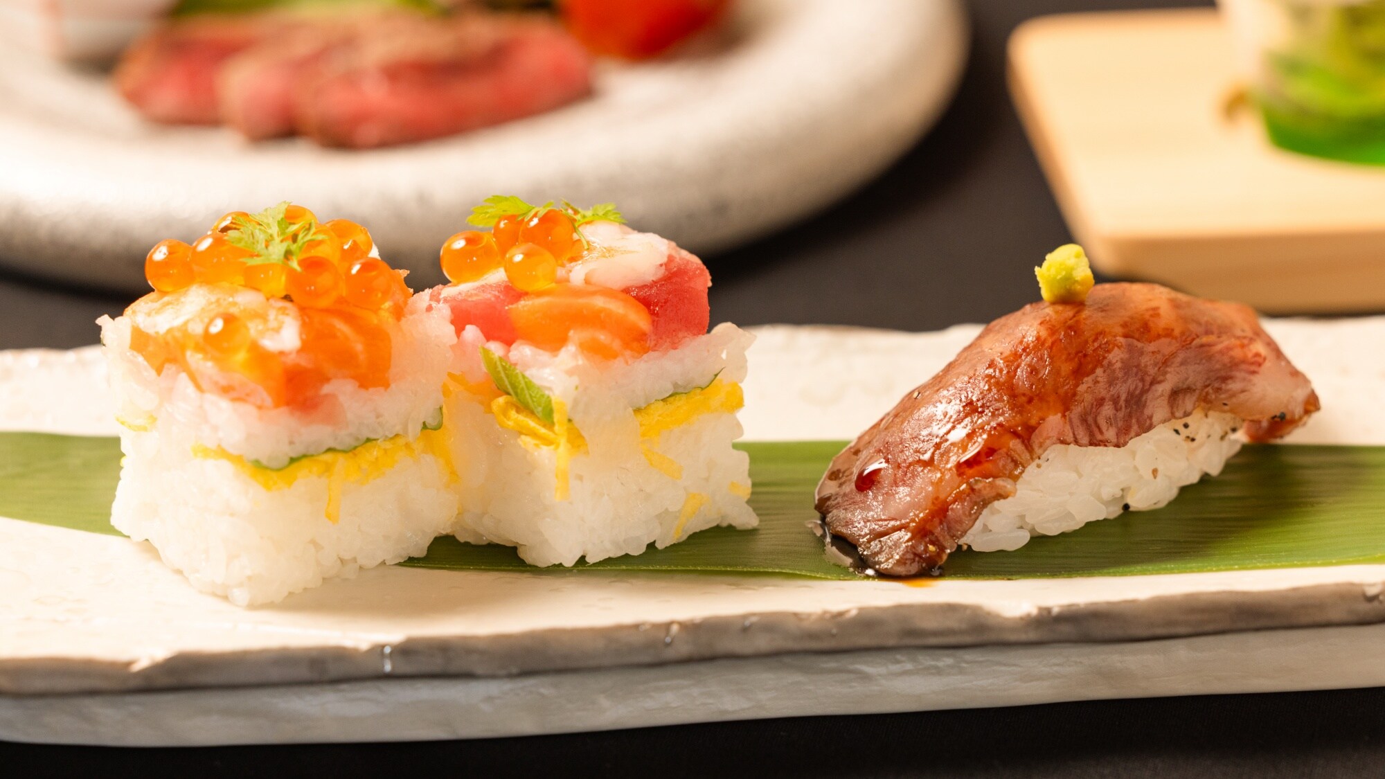 [Dinner] We strive to provide a meal that is not only delicious but also pleasing to the eye. *Image