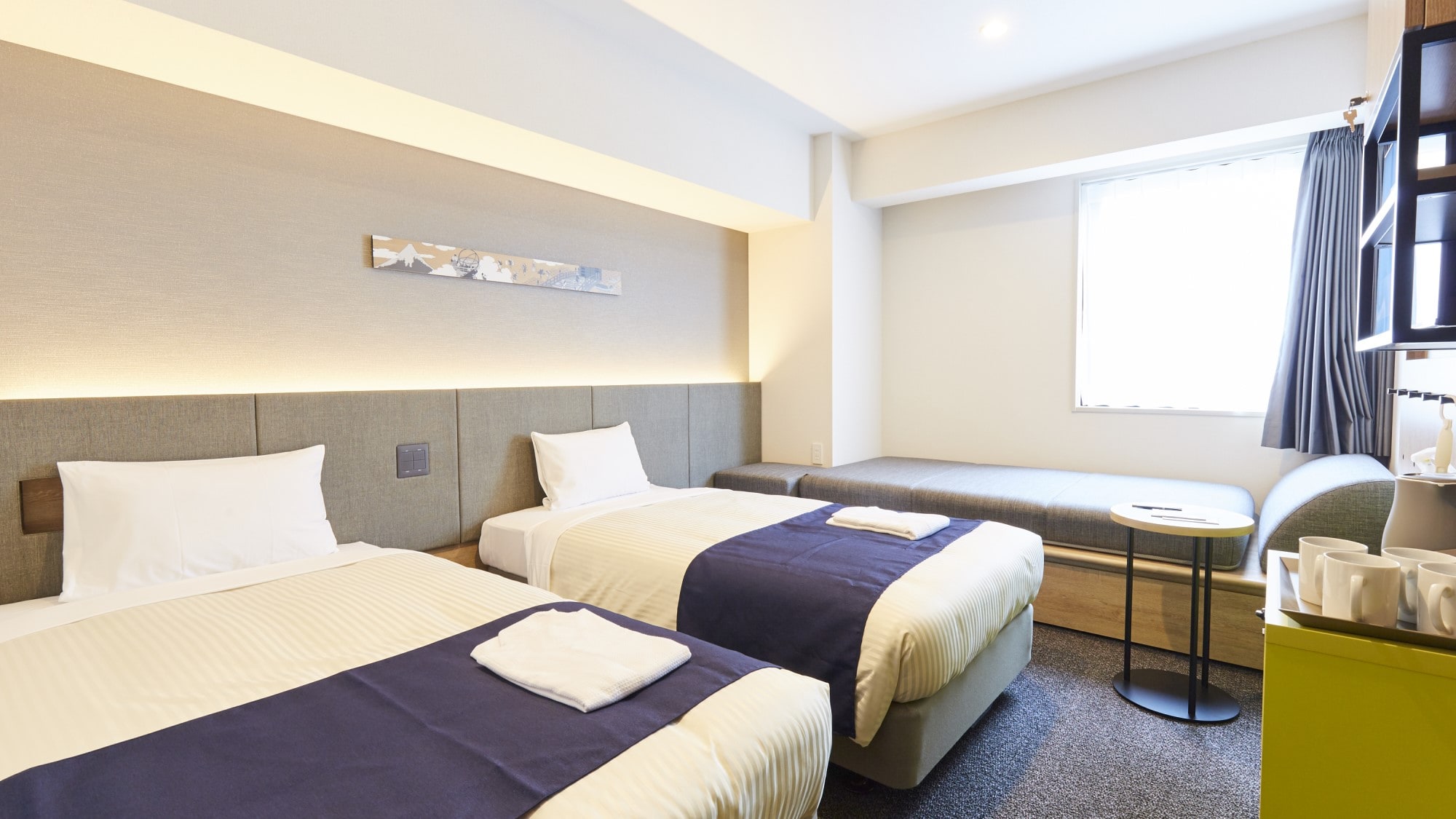 Corner twin (with sofa bed)