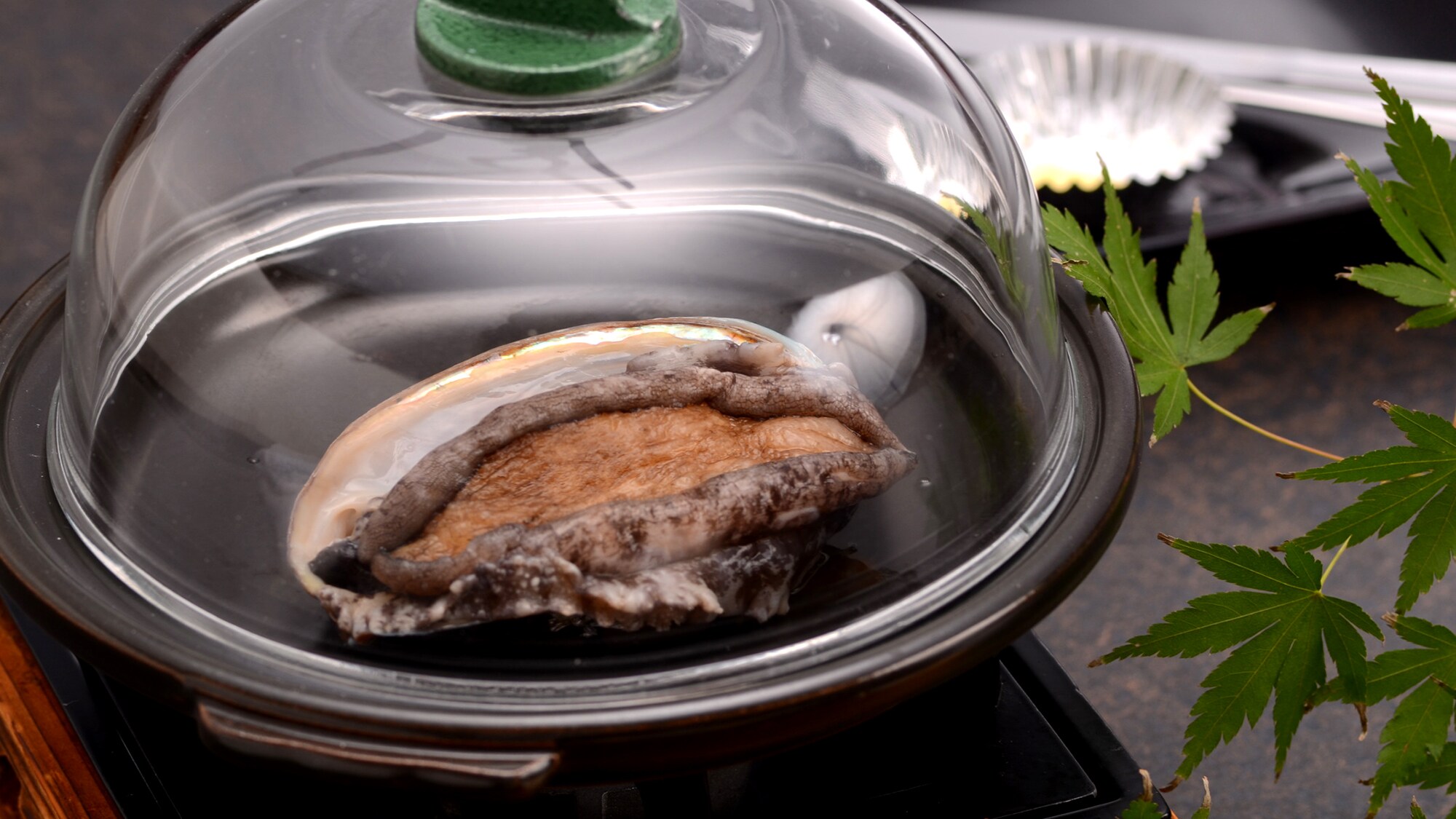 Steamed live abalone