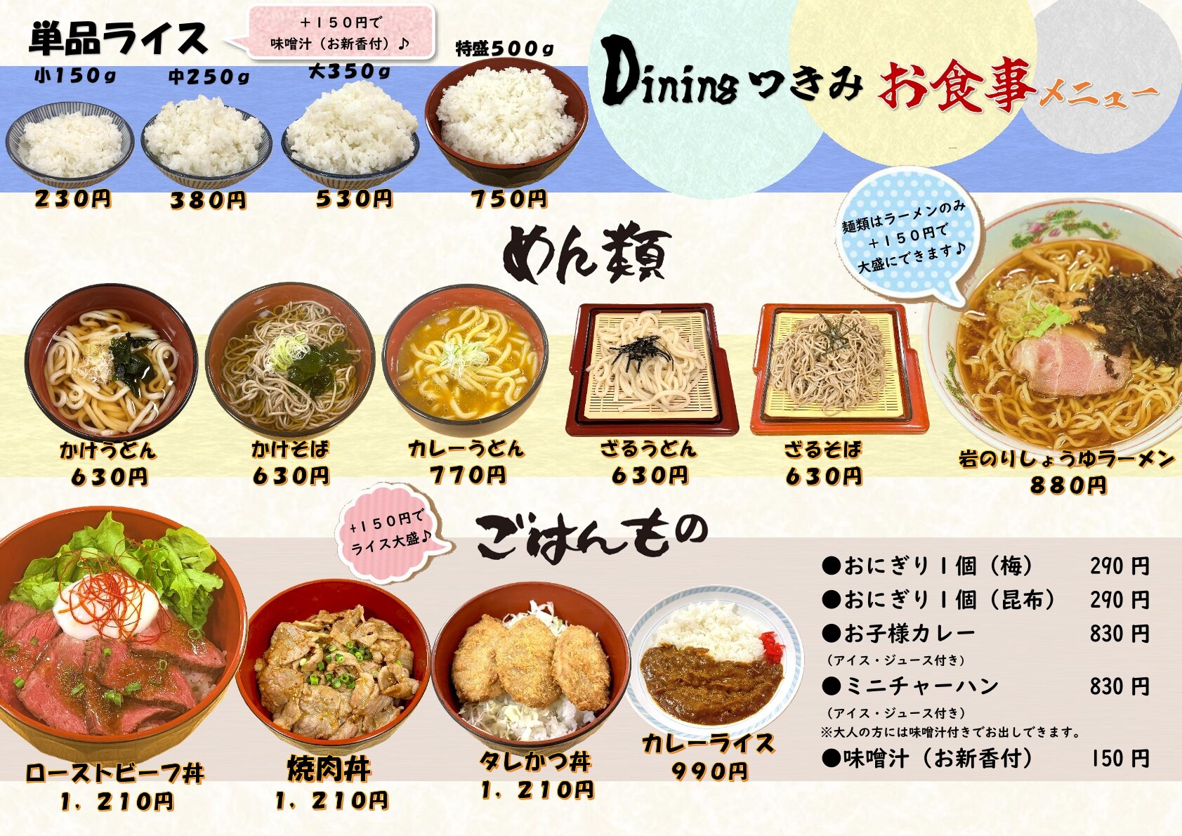 เมนูอาหารค่ำ 1