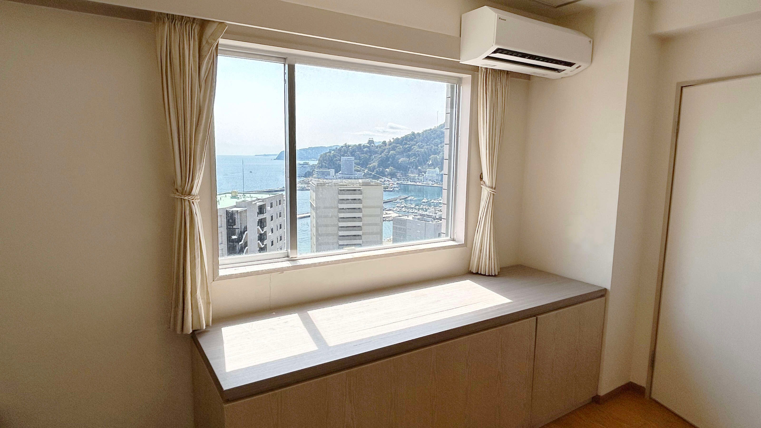 An example of the ocean-facing guest room view