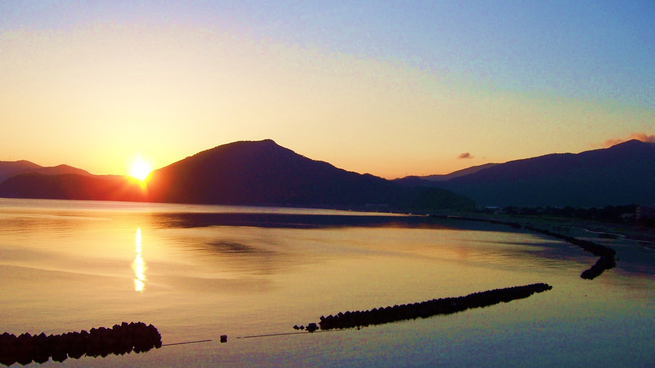 Sunset over Wakasa Bay