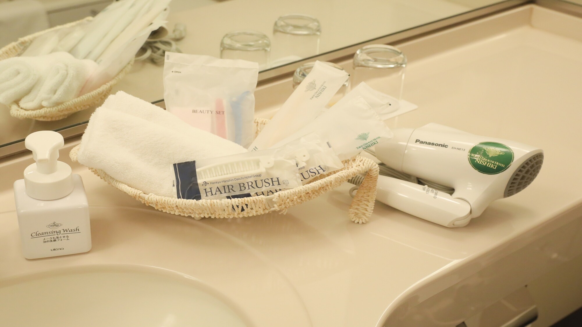 Double room bathroom amenities example