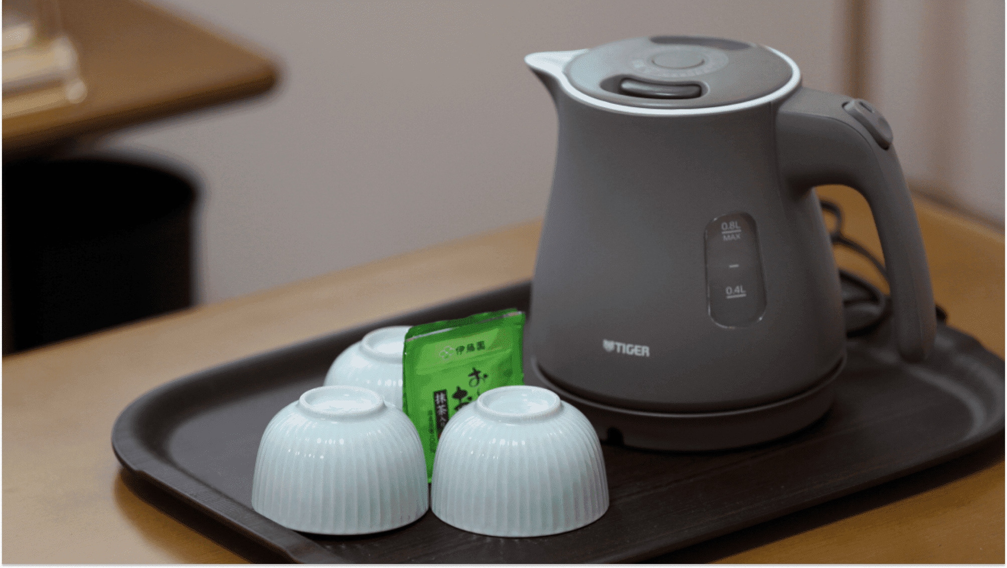 We also provide tea so you can relax in your room.