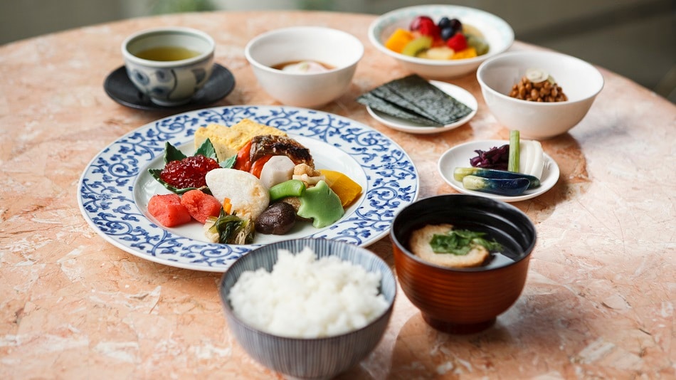 Gambar penyajian sarapan (makanan Jepang)