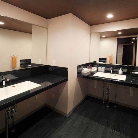 "Japanese + Western Modern Suite Room Powder Room"