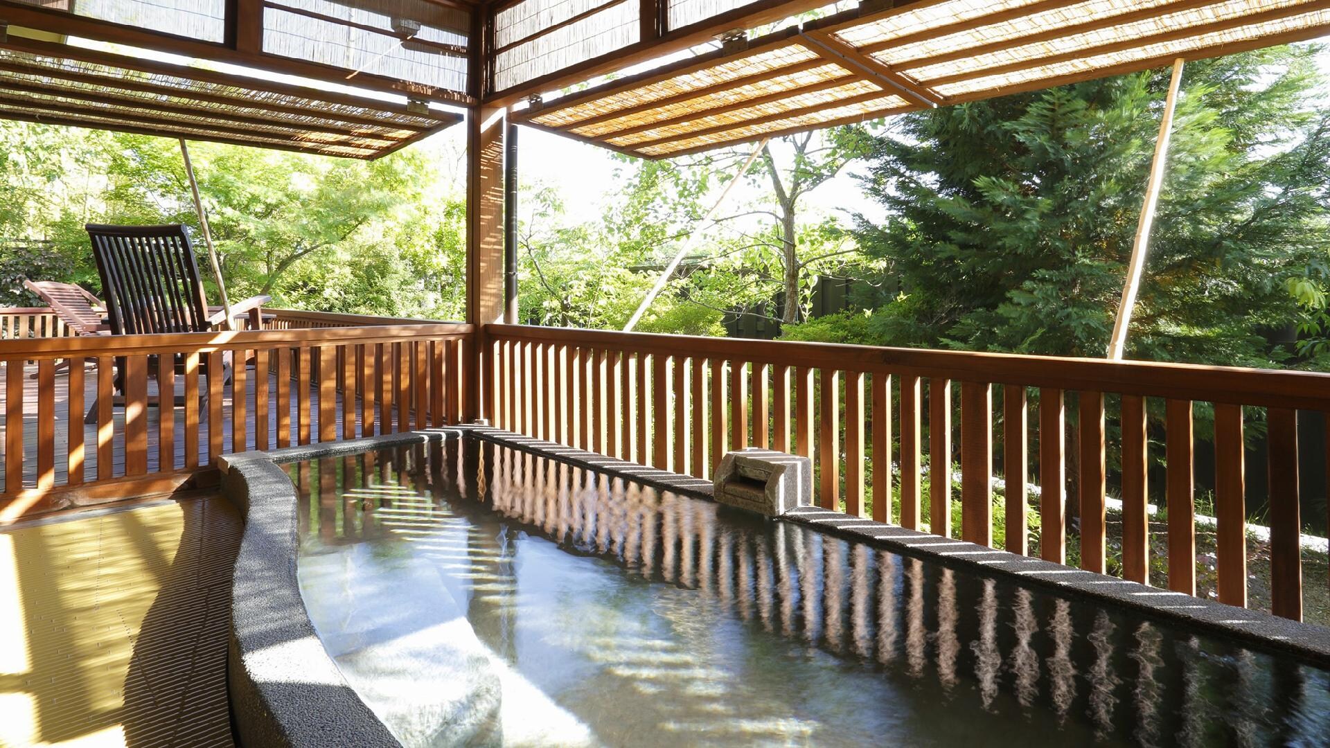 Hanare with an open-air bath (hot spring open-air bath with a deck terrace)