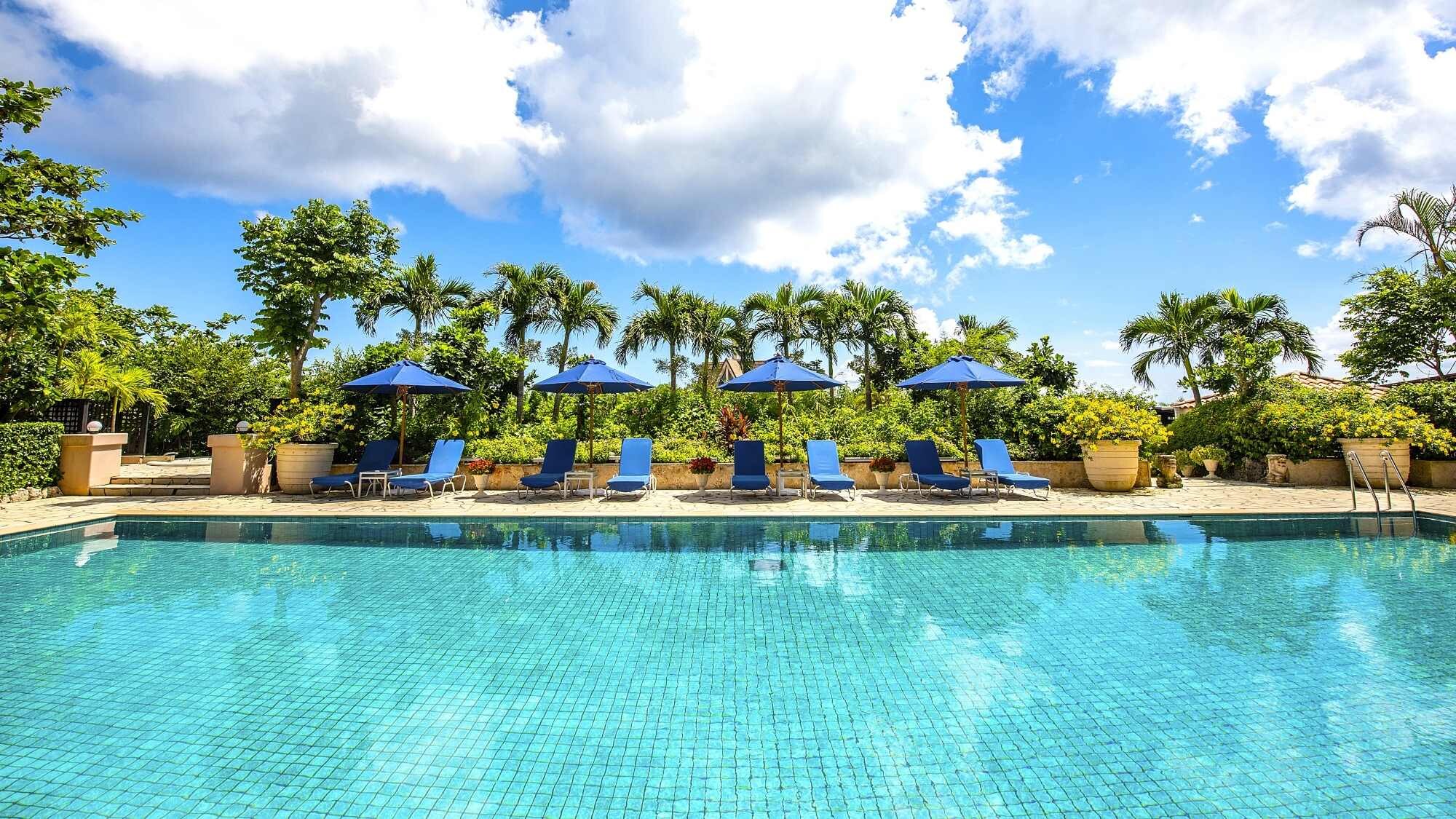 [Pool/Main Building] A pool exclusively for guests in the main building. Available from sunrise to sunset. There is also a children's pool.