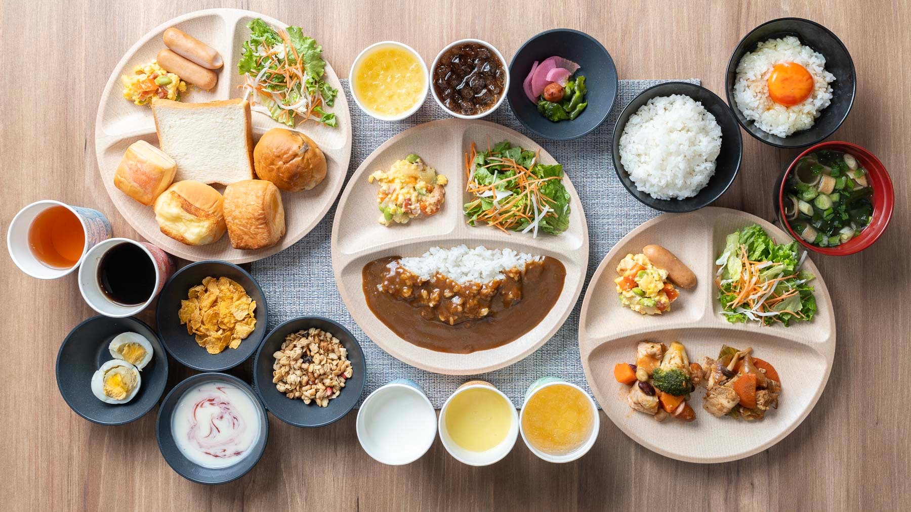 반찬은 매일! 일식파 쪽에도 서양식파 쪽에도 만족하실 수 있는, 풍부한 라인 업입니다♪