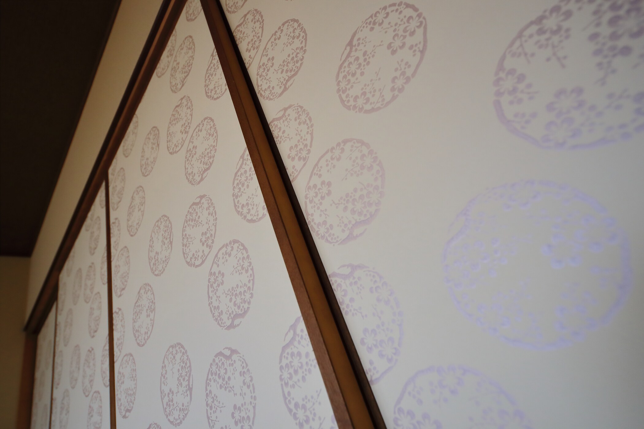 Sliding doors made from "Kyoto Karakami", a traditional Kyoto craft